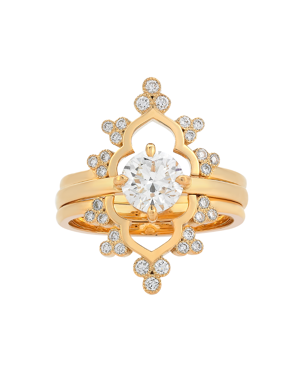 Ae Engagement Ring - 18k Yellow Gold, Diamond 1.06 carat