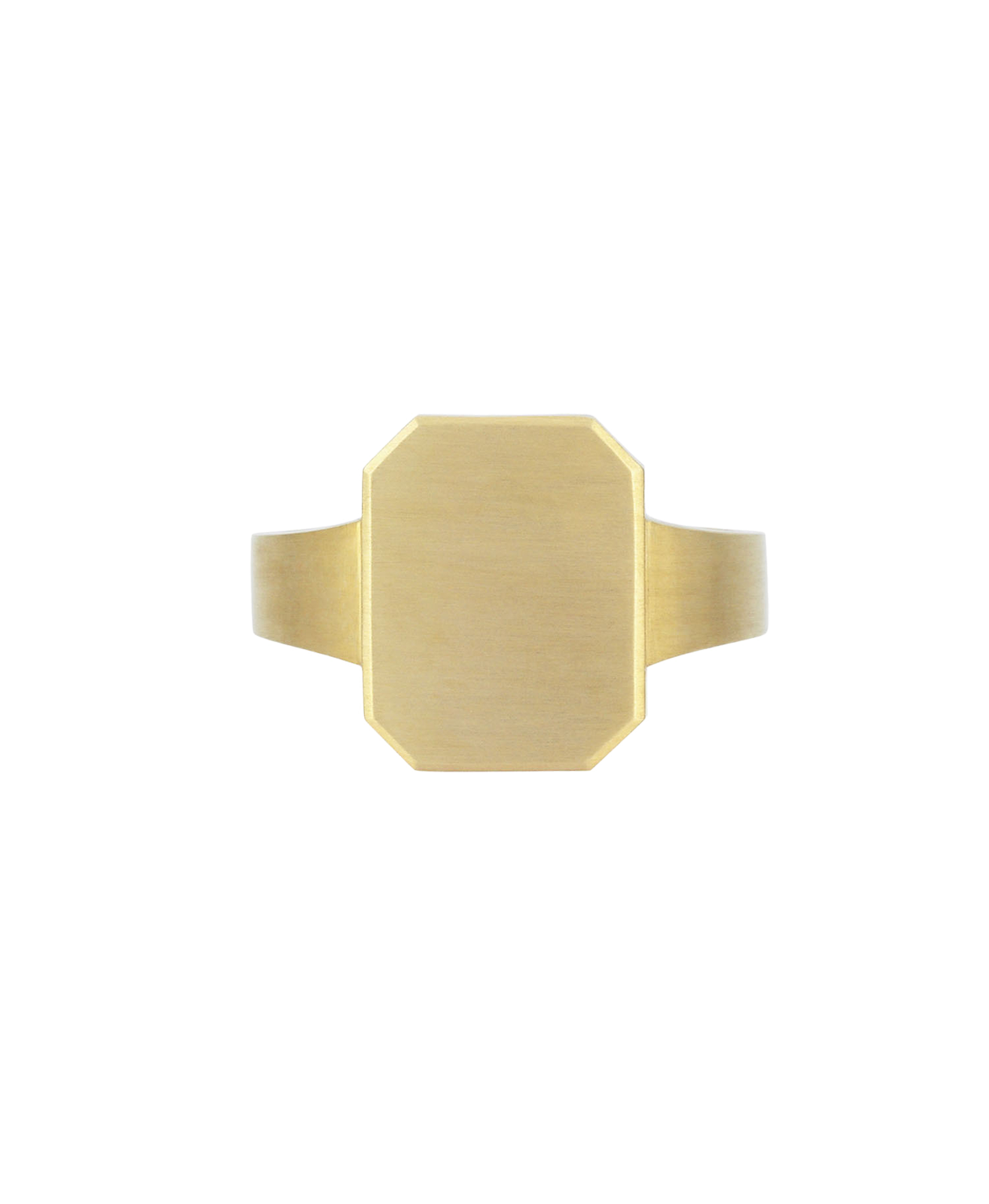 Ahava Large Signet - 18k Yellow Gold