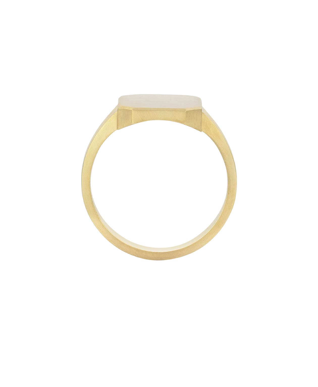 Ahava Large Signet - 9k Yellow Gold