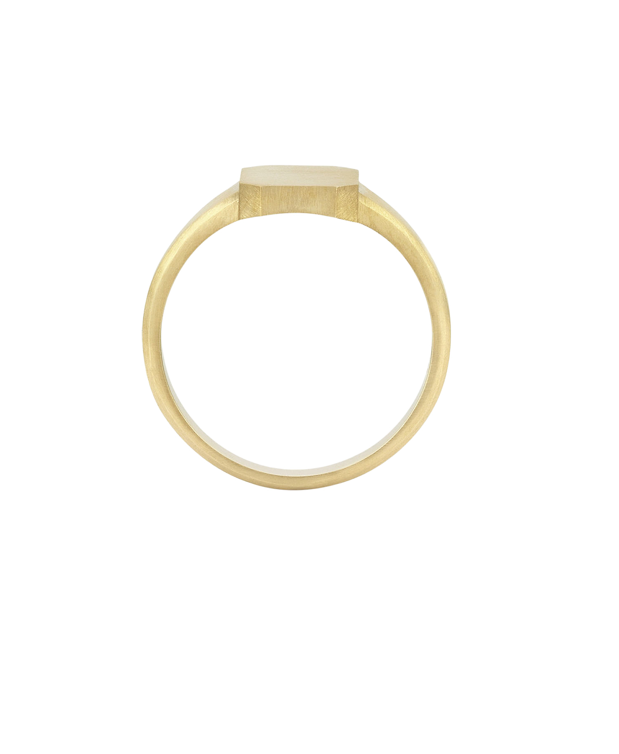 Ahava Small Signet - 9k Yellow Gold