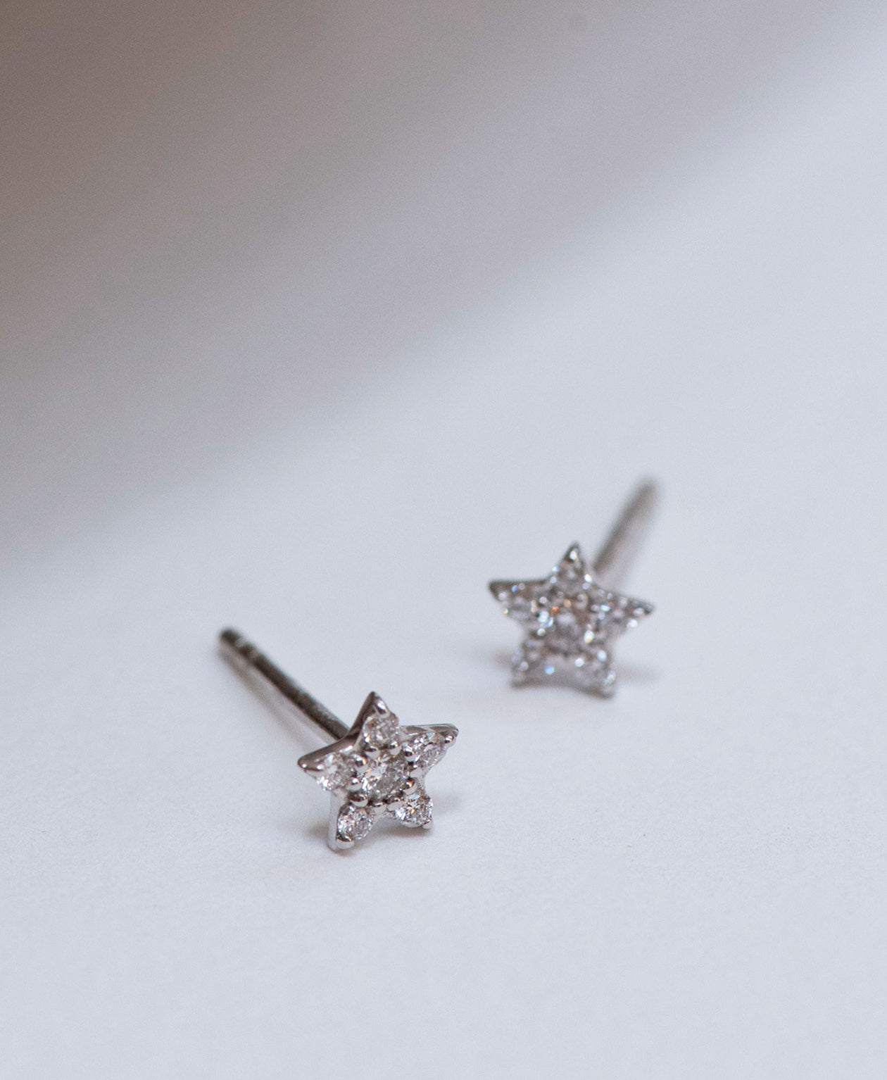 Alcyone Single Stud - 9k White Gold, Diamond