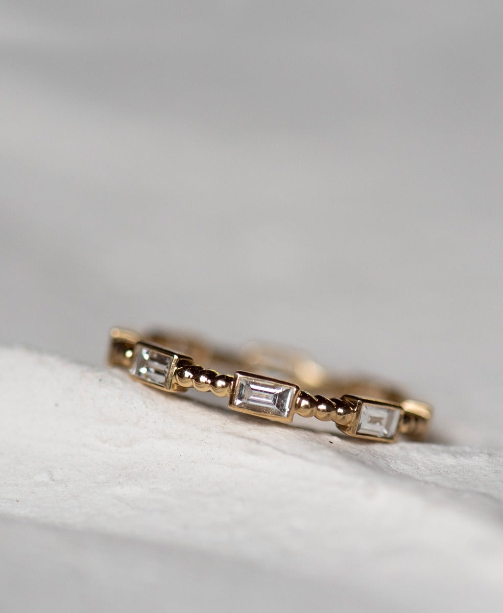 Amare Band - 18k Yellow Gold, Diamond