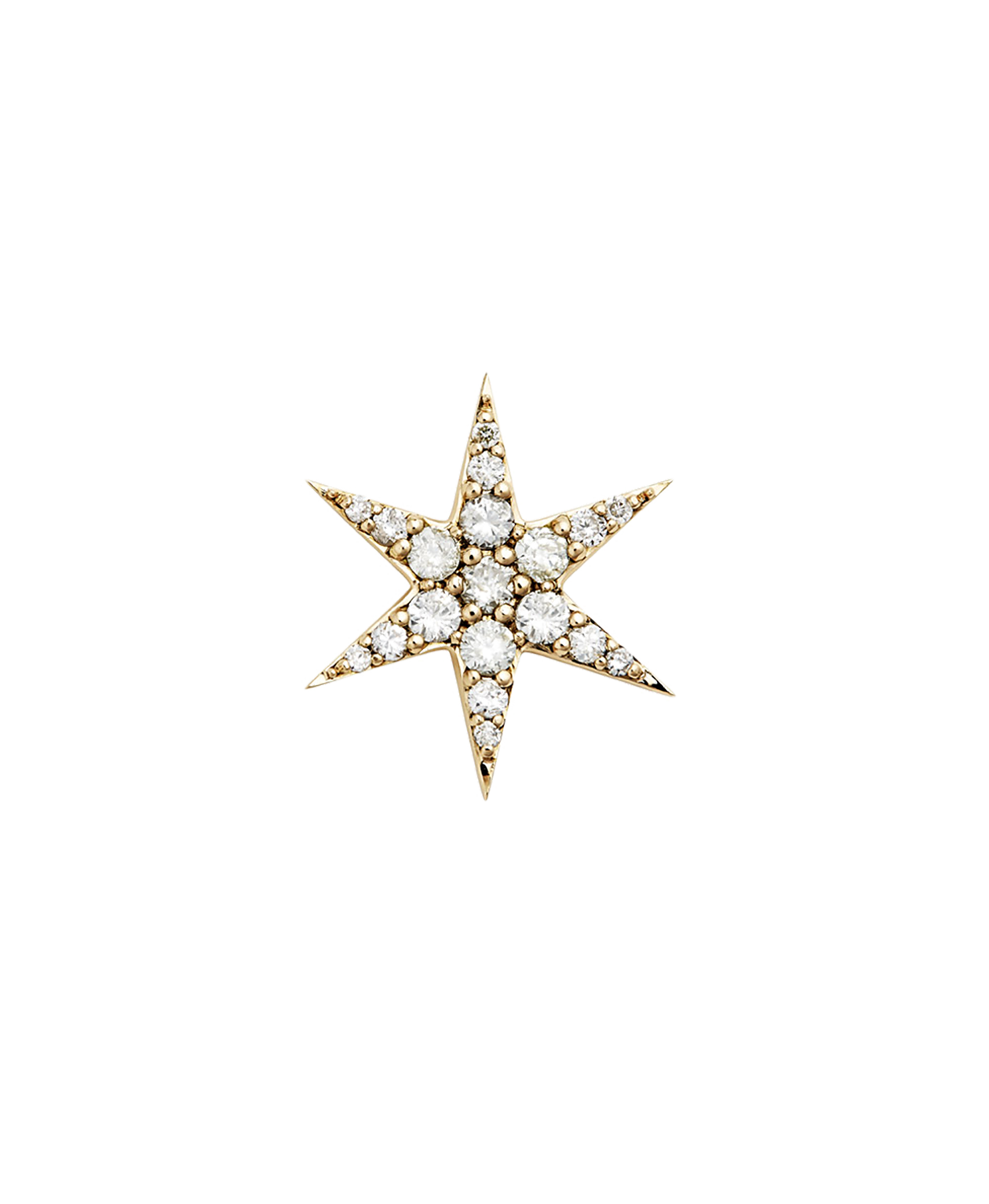 Anahata Single Stud - 9k Yellow Gold, Diamond