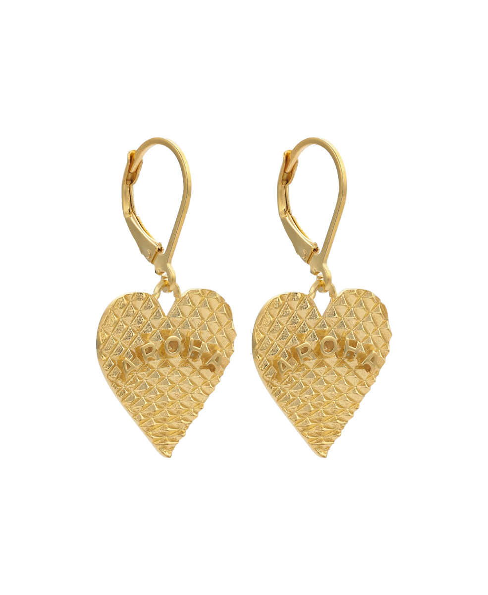 Aroha Earrings - 22k Gold Vermeil