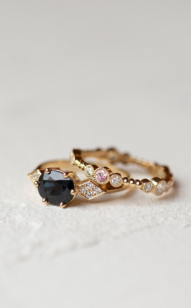 Bespoke 196 - 18k Yellow Gold, Blue Sapphire