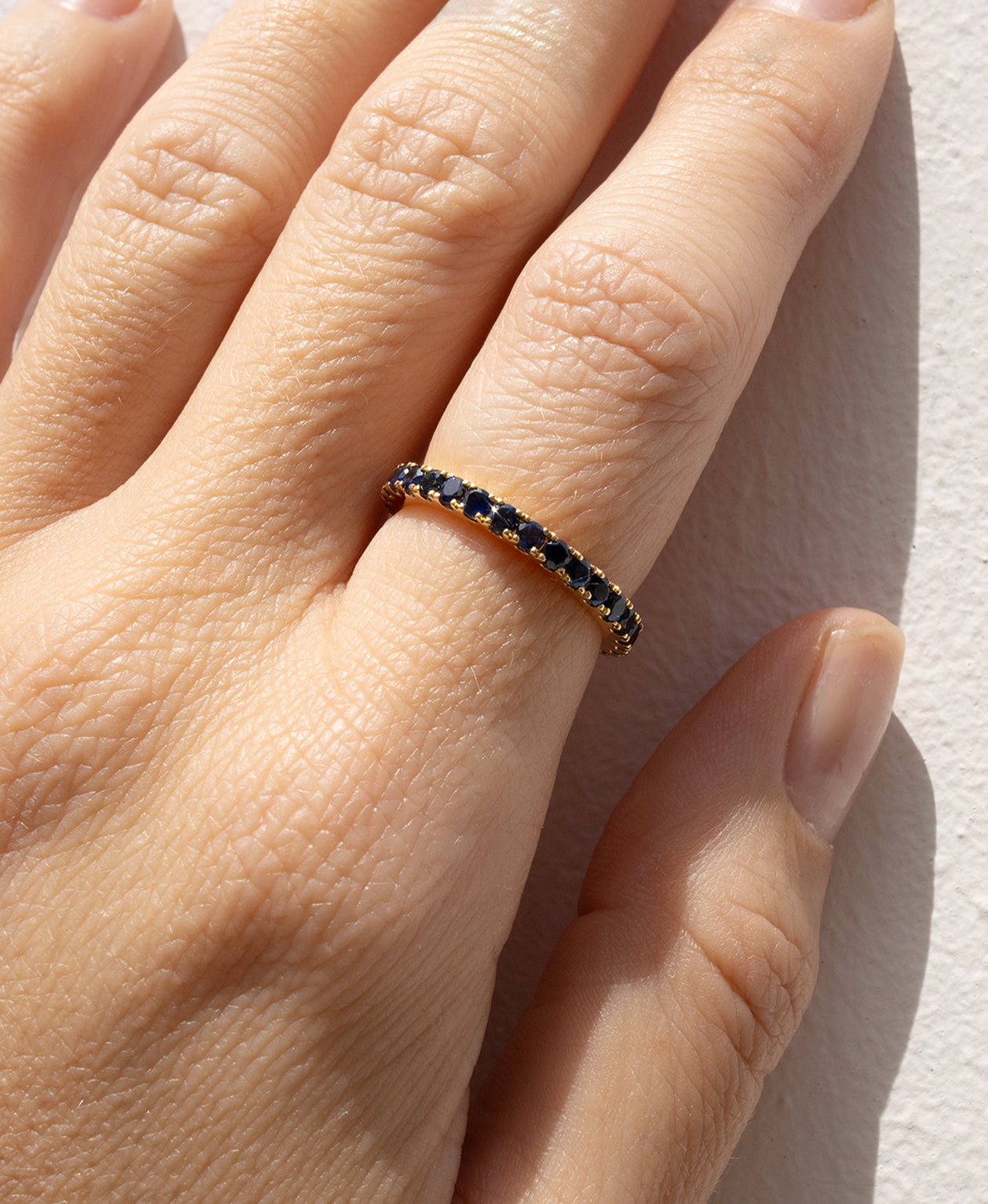 Sapphire Sempera Band - 18k Yellow Gold, Blue Sapphire