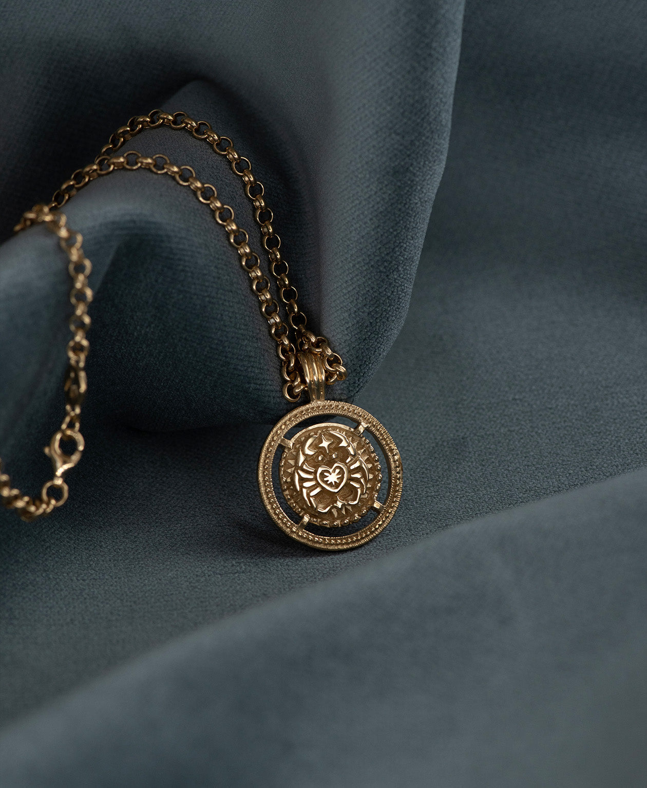 Cancer Necklace - 22k Gold Vermeil