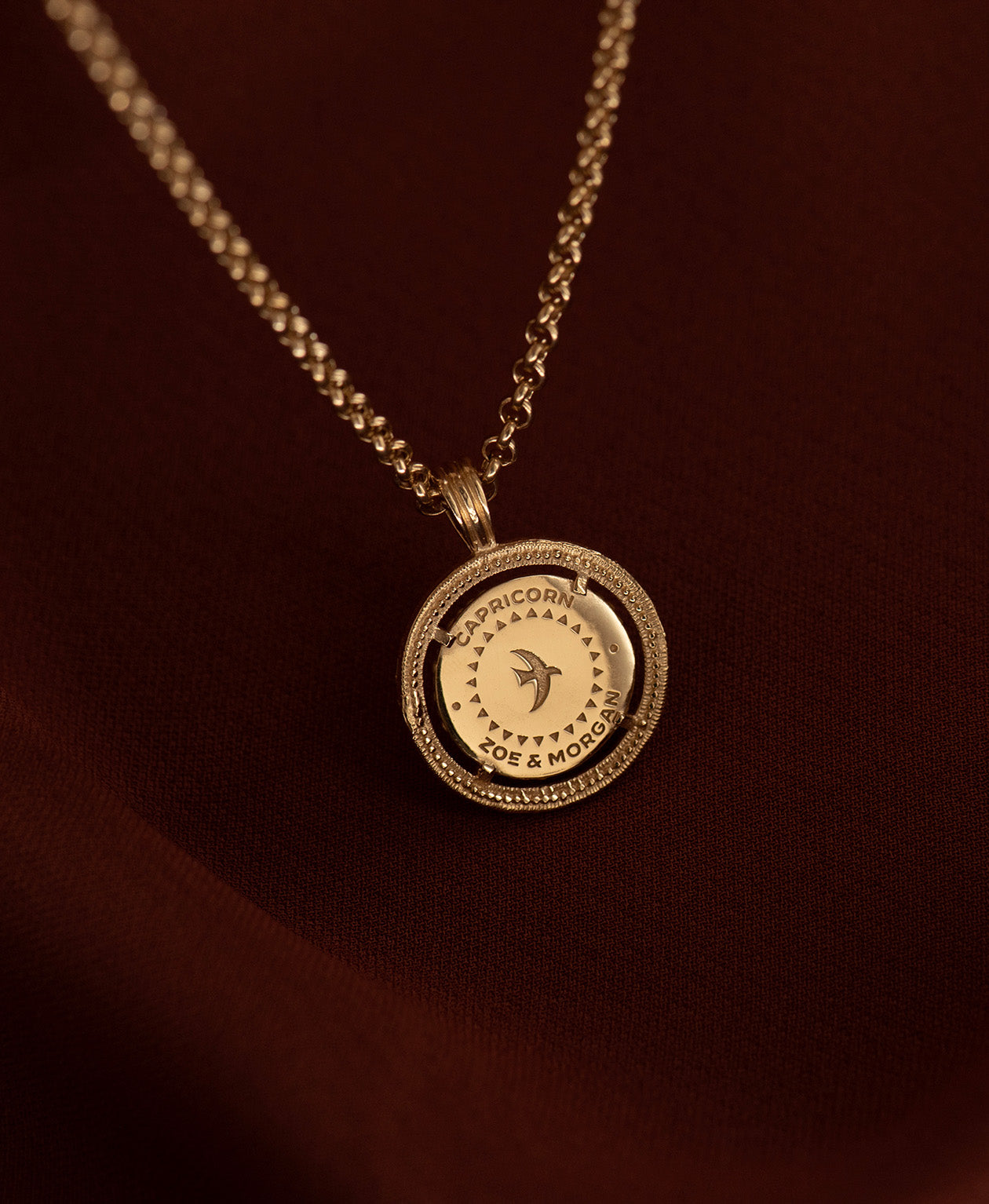 Capricorn Necklace - 22k Gold Vermeil