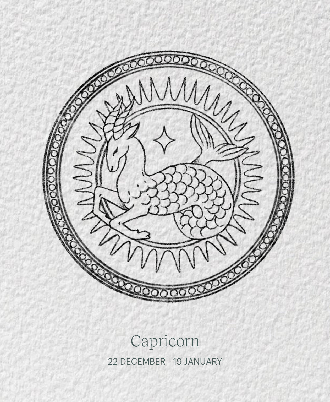 Capricorn Necklace - 925 Sterling Silver