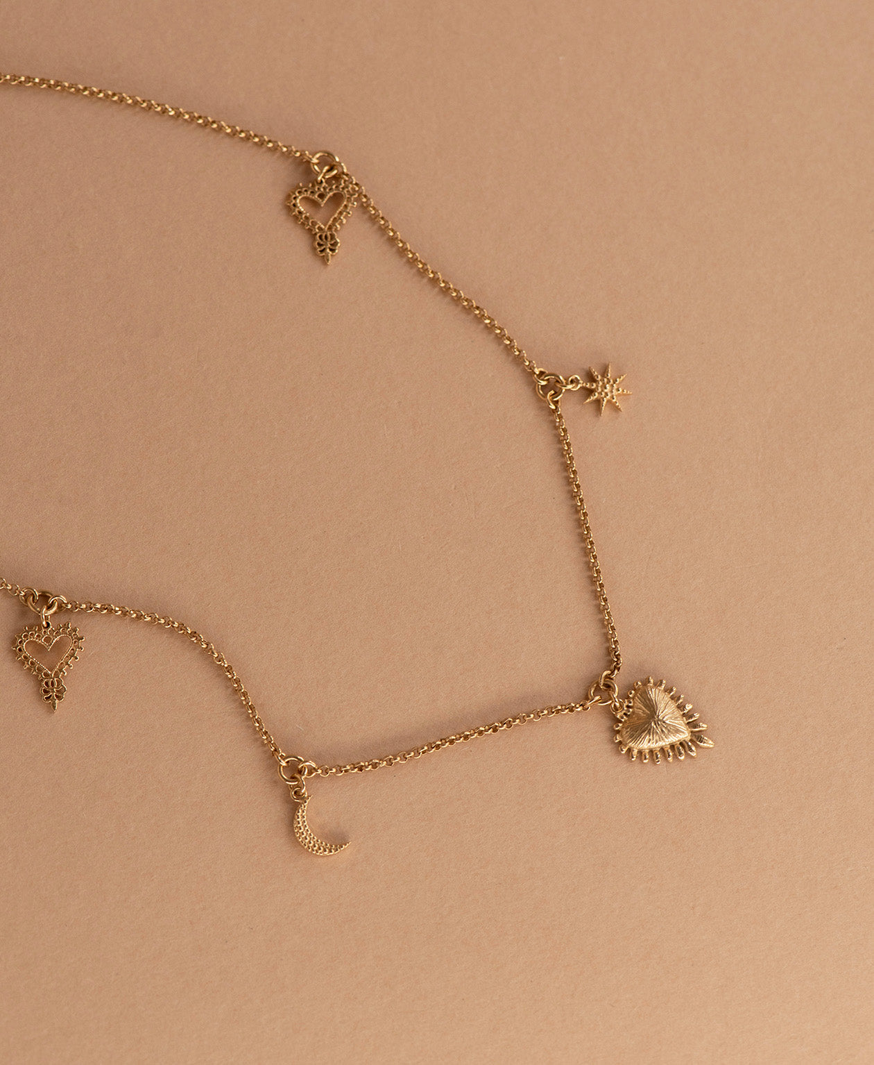 Charmed Necklace - 22k Gold Vermeil
