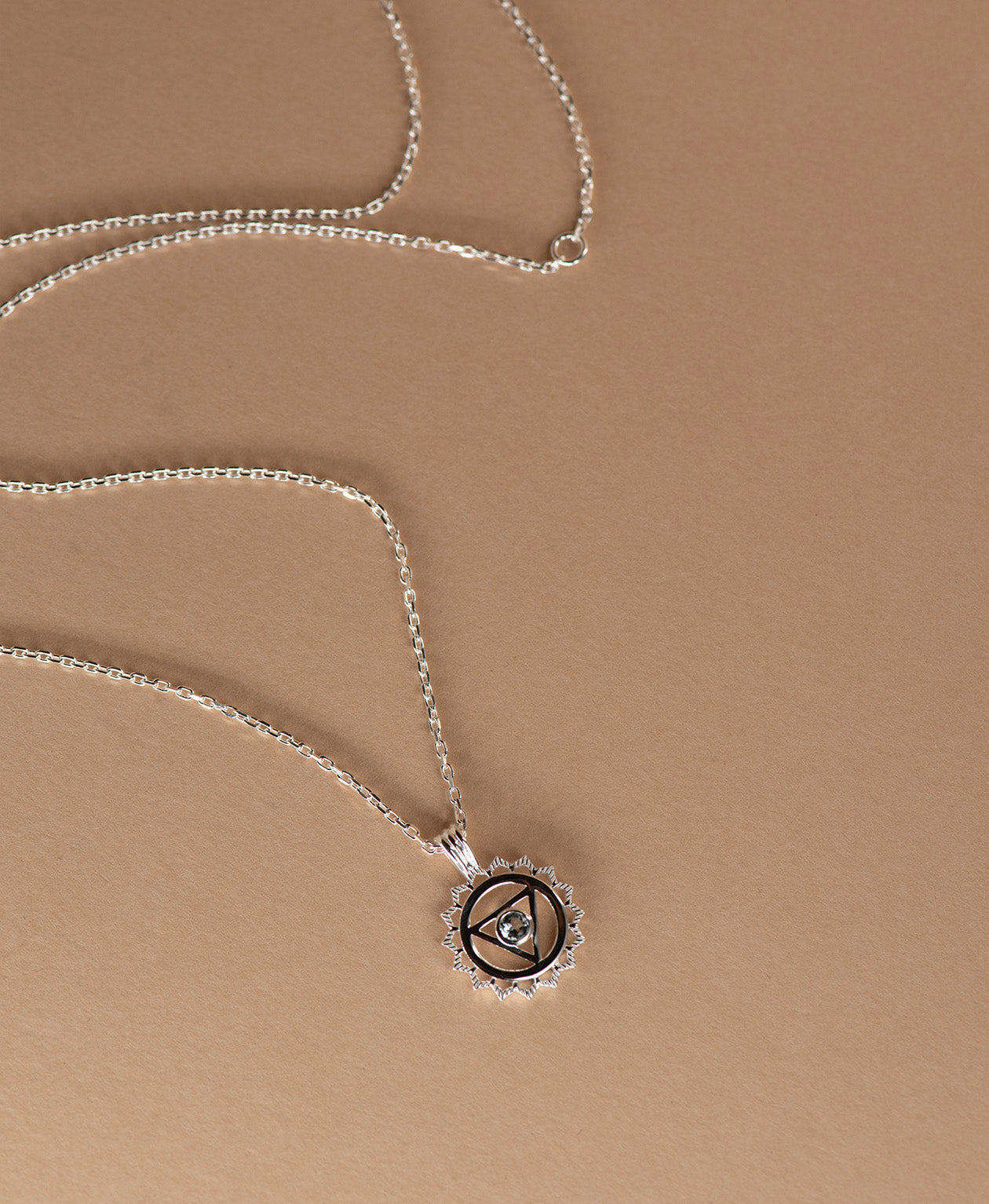 Communication Chakra Necklace - 925 Sterling Silver