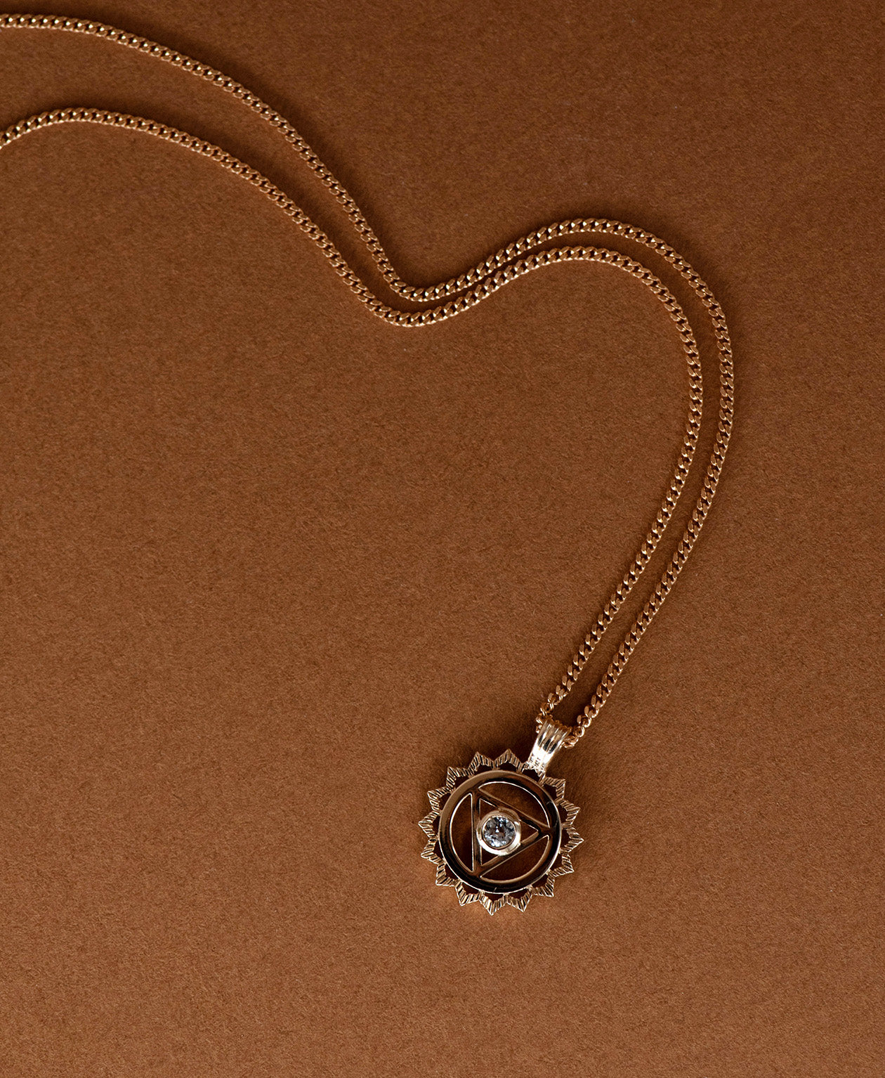 Communication Chakra Necklace - 9k Yellow Gold