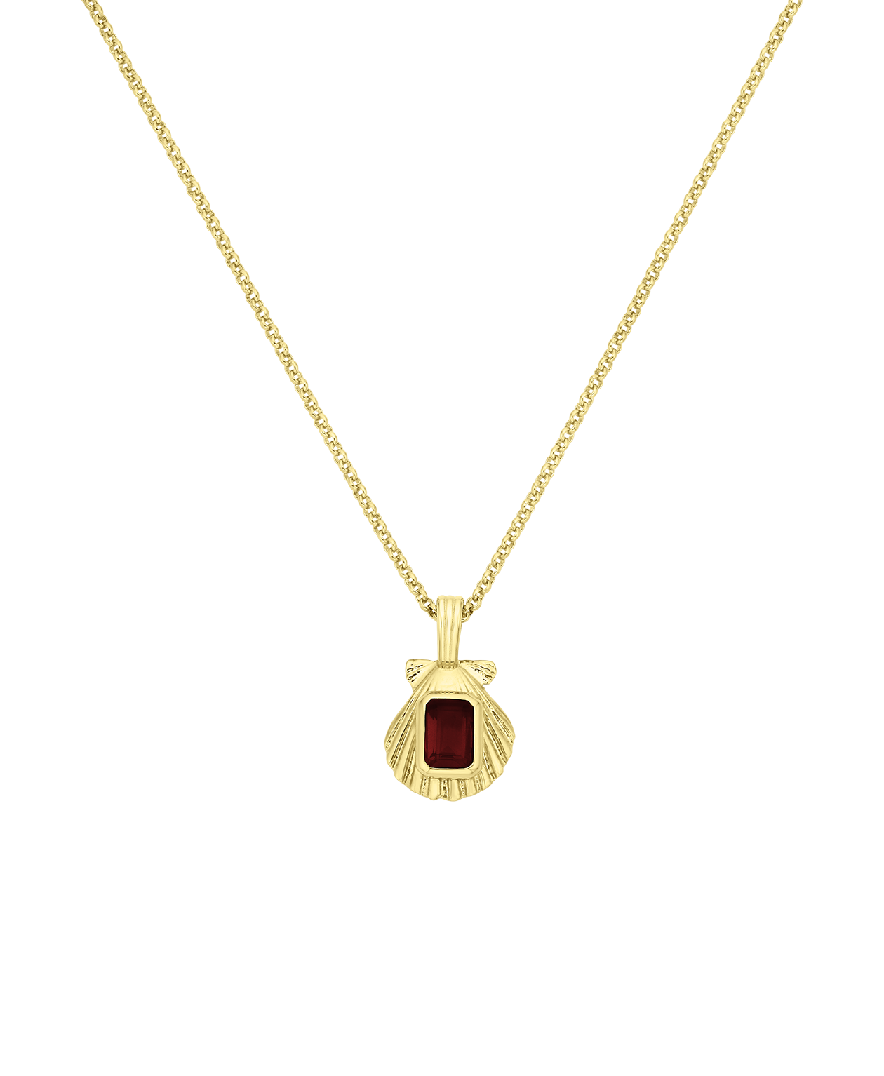 Cordelia Necklace - 22k Gold Vermeil, Rhodolite Garnet