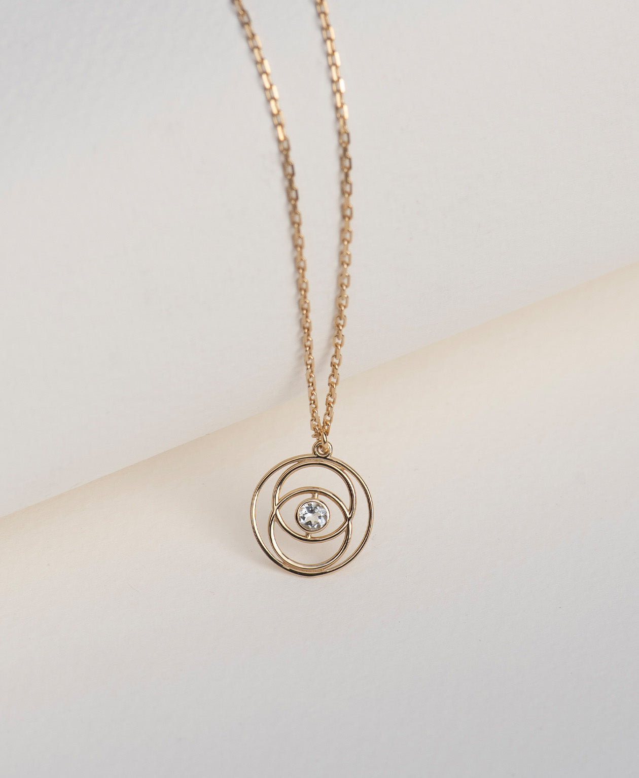 Z&M X Kirsty Gallagher Cosmic Purpose Necklace - 22k Gold Vermeil, Aquamarine