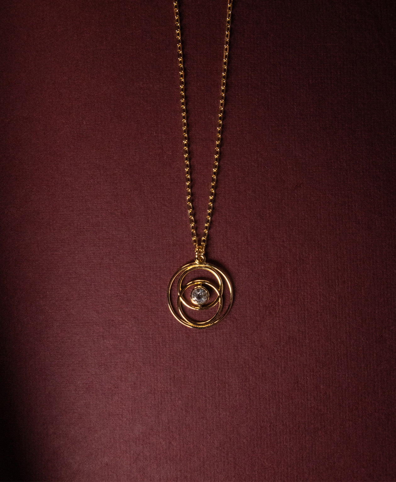 Z&M X Kirsty Gallagher Cosmic Purpose Necklace - 22k Gold Vermeil, Aquamarine