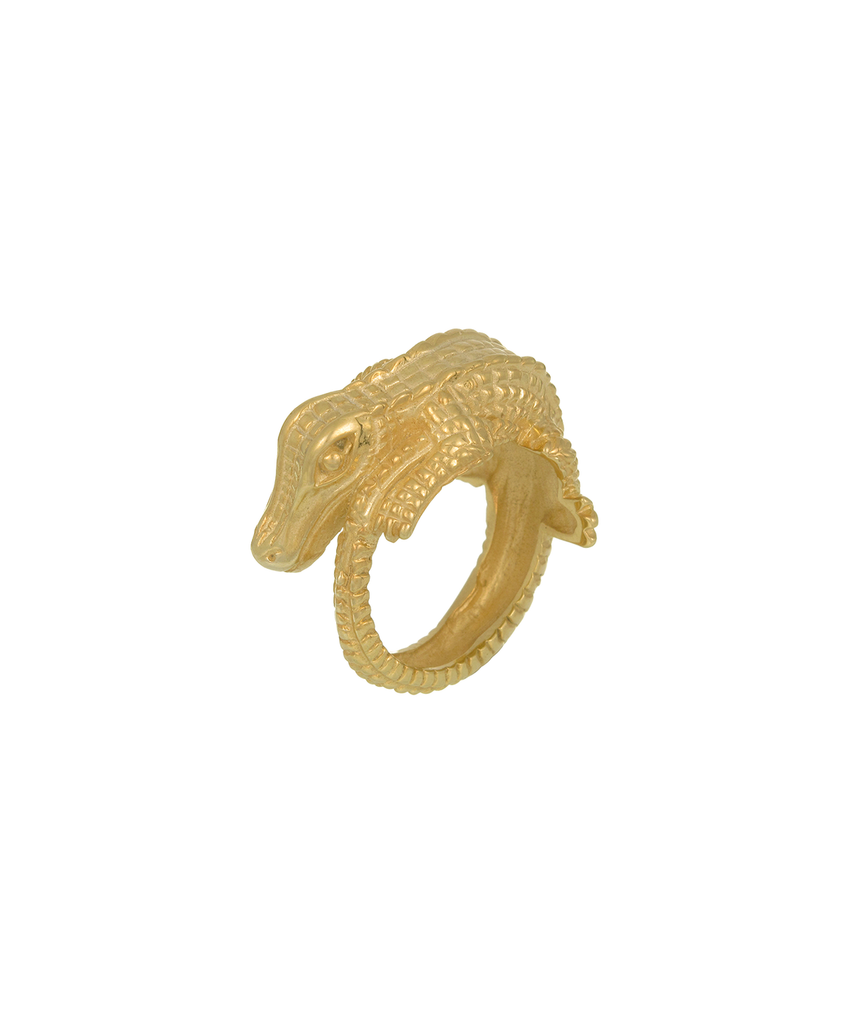 Crocodile Ring - 22k Gold Vermeil | Zoë & Morgan UK