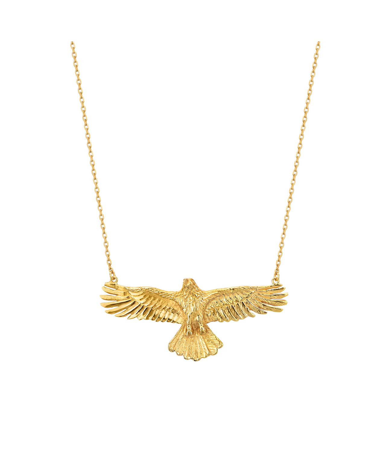 Eagle Necklace - 22k Gold Vermeil