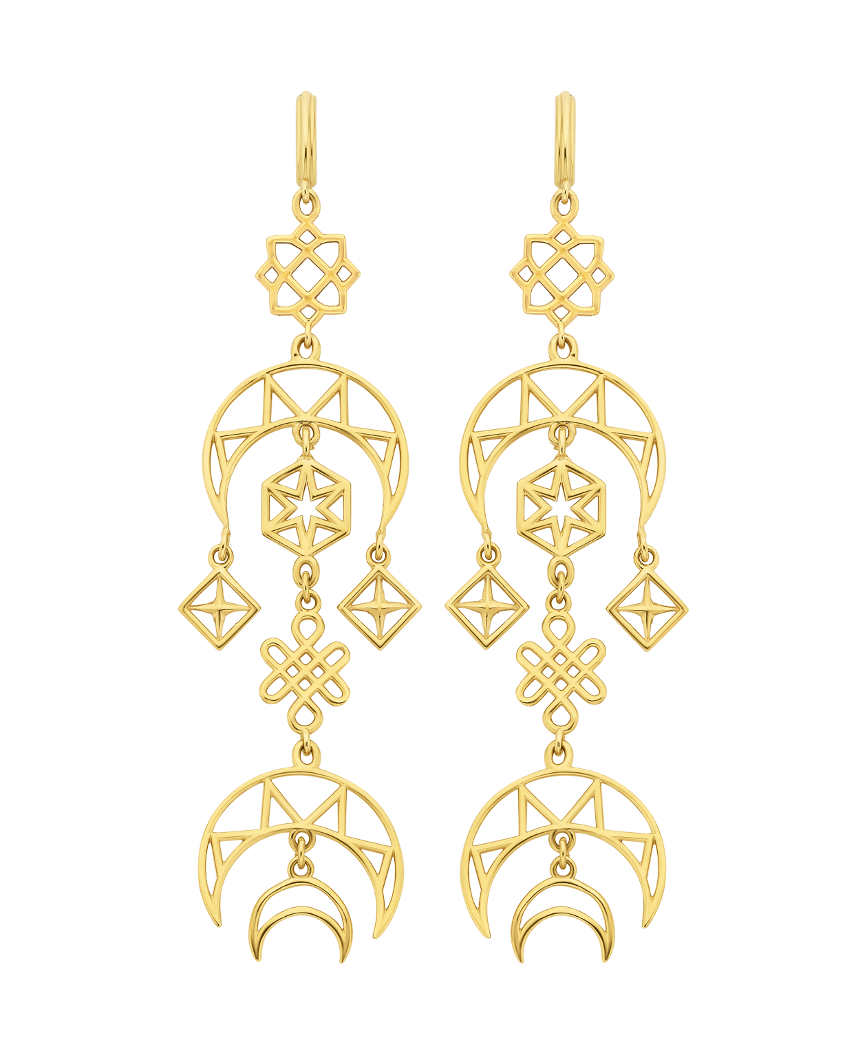 Enlightened Earrings - 22k Gold Vermeil