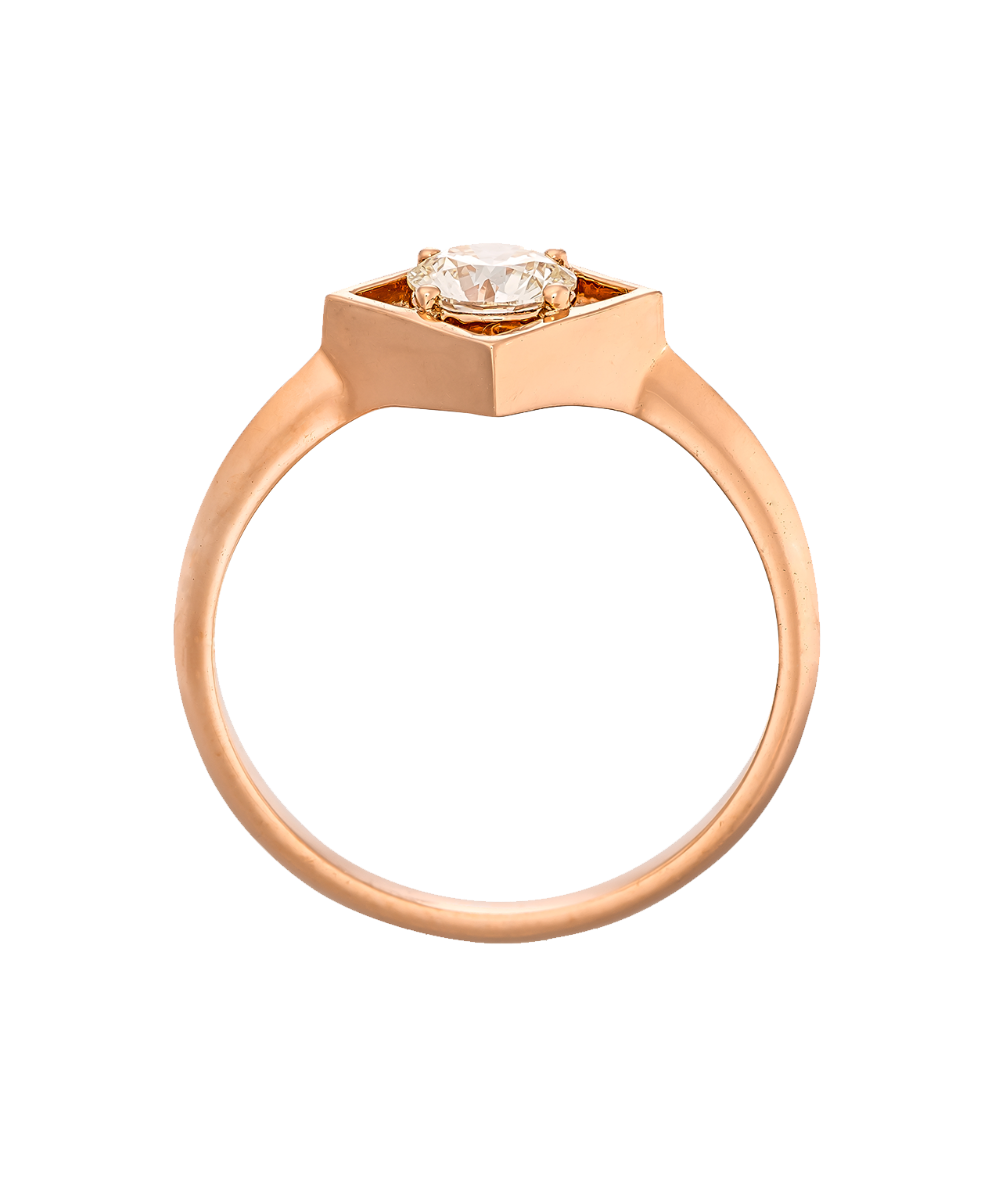 Freya Engagement Ring - 18k Rose Gold,  Diamond 0.50 carat