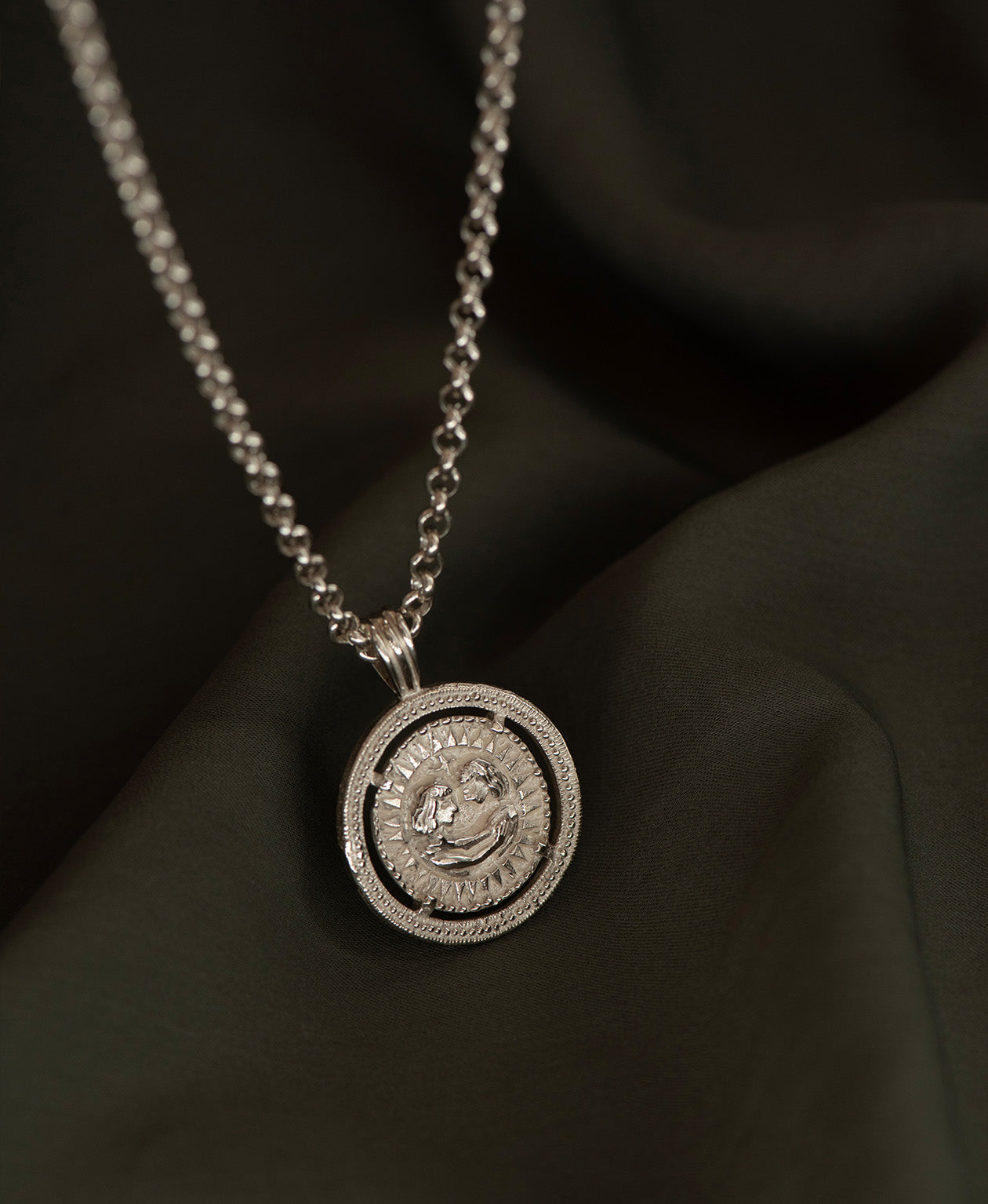 Gemini Necklace - 925 Sterling Silver