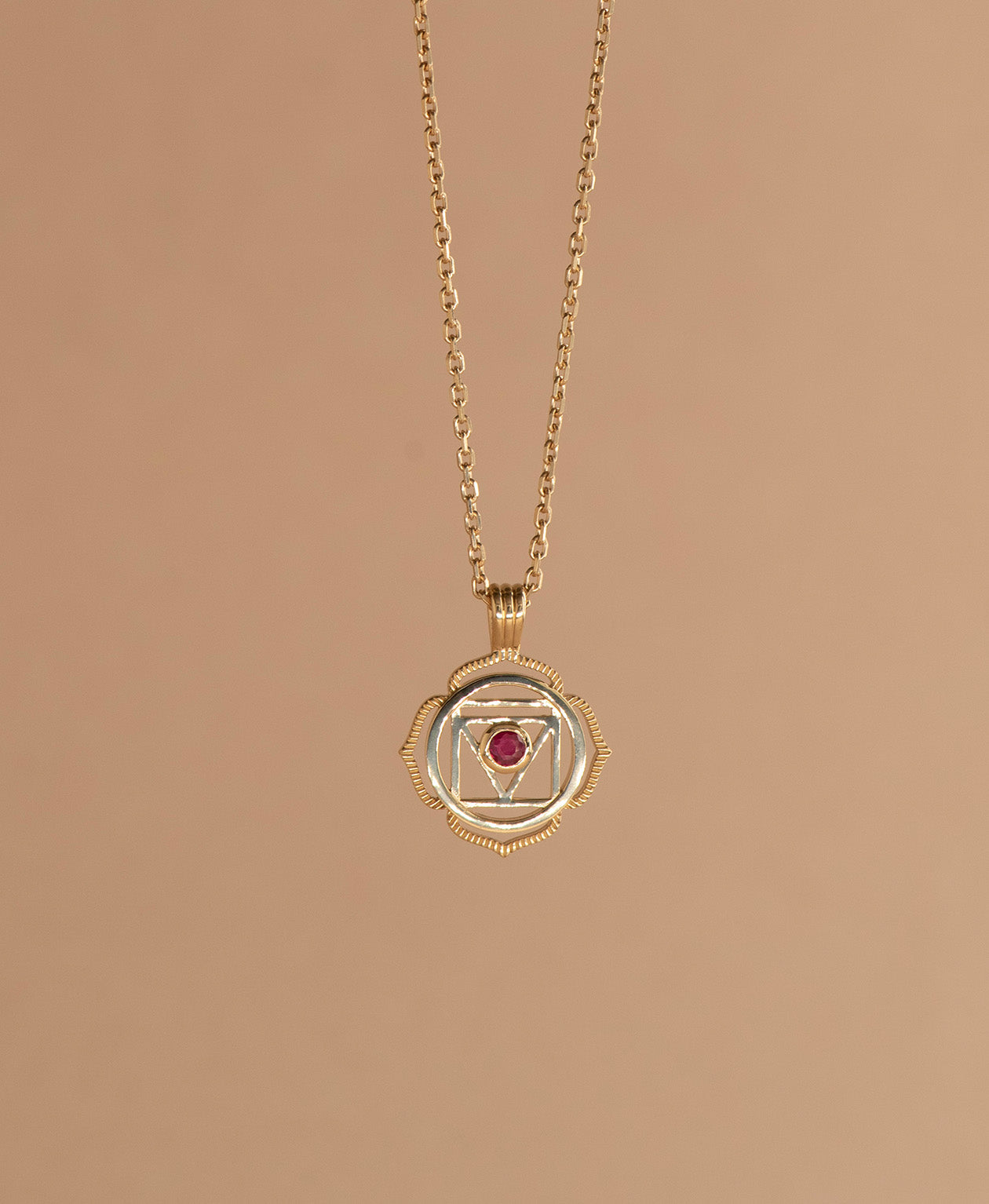 Grounding Chakra Necklace - 22k Gold Vermeil