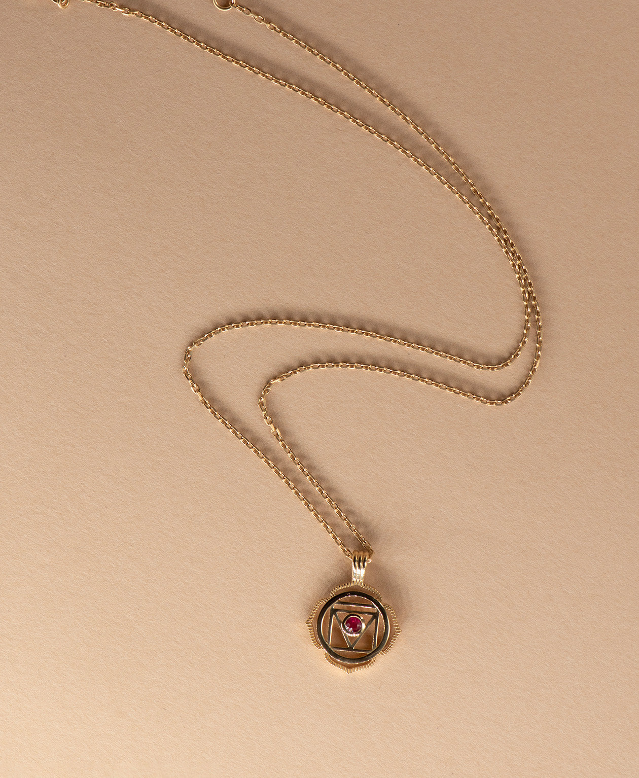 Grounding Chakra Necklace - 22k Gold Vermeil