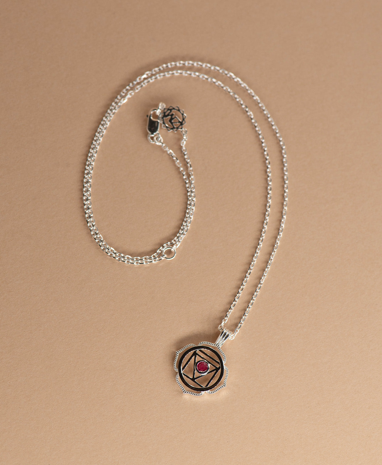 Grounding Chakra Necklace - 925 Sterling Silver