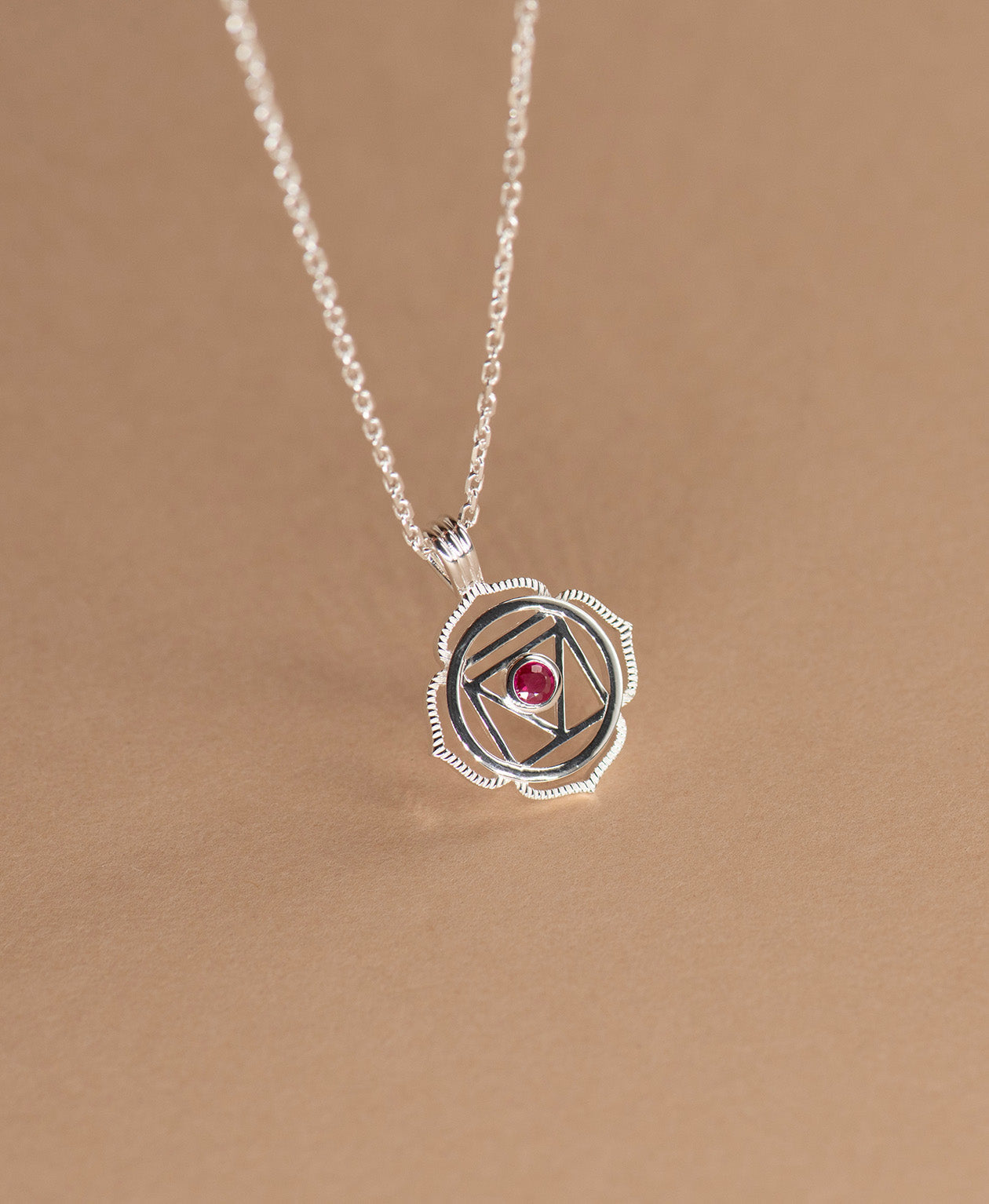 Grounding Chakra Necklace - 925 Sterling Silver
