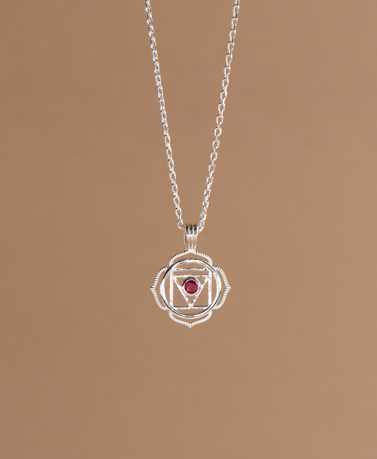 Grounding Chakra Necklace - 925 Sterling Silver