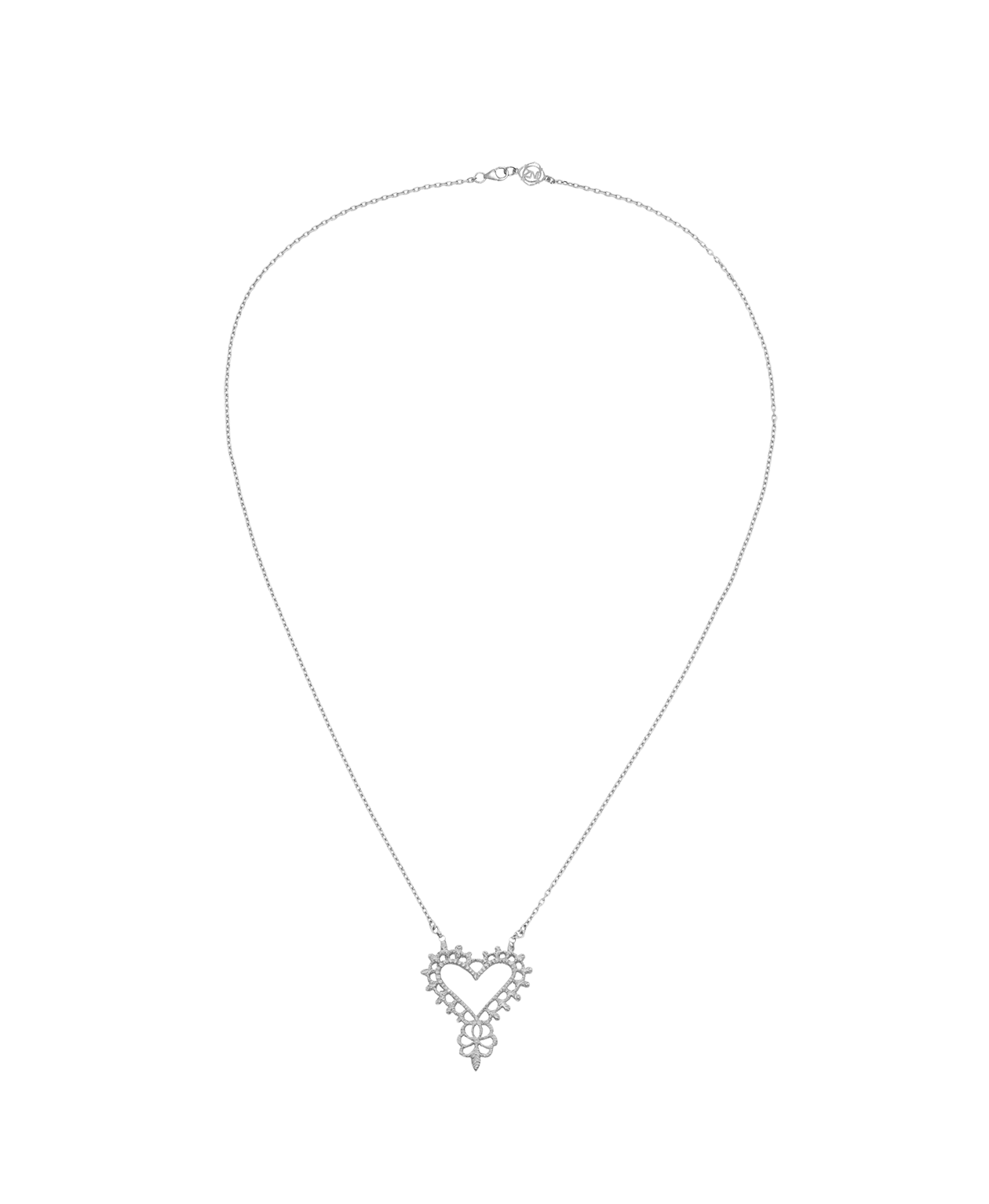 Heart Necklace - 925 Sterling Silver