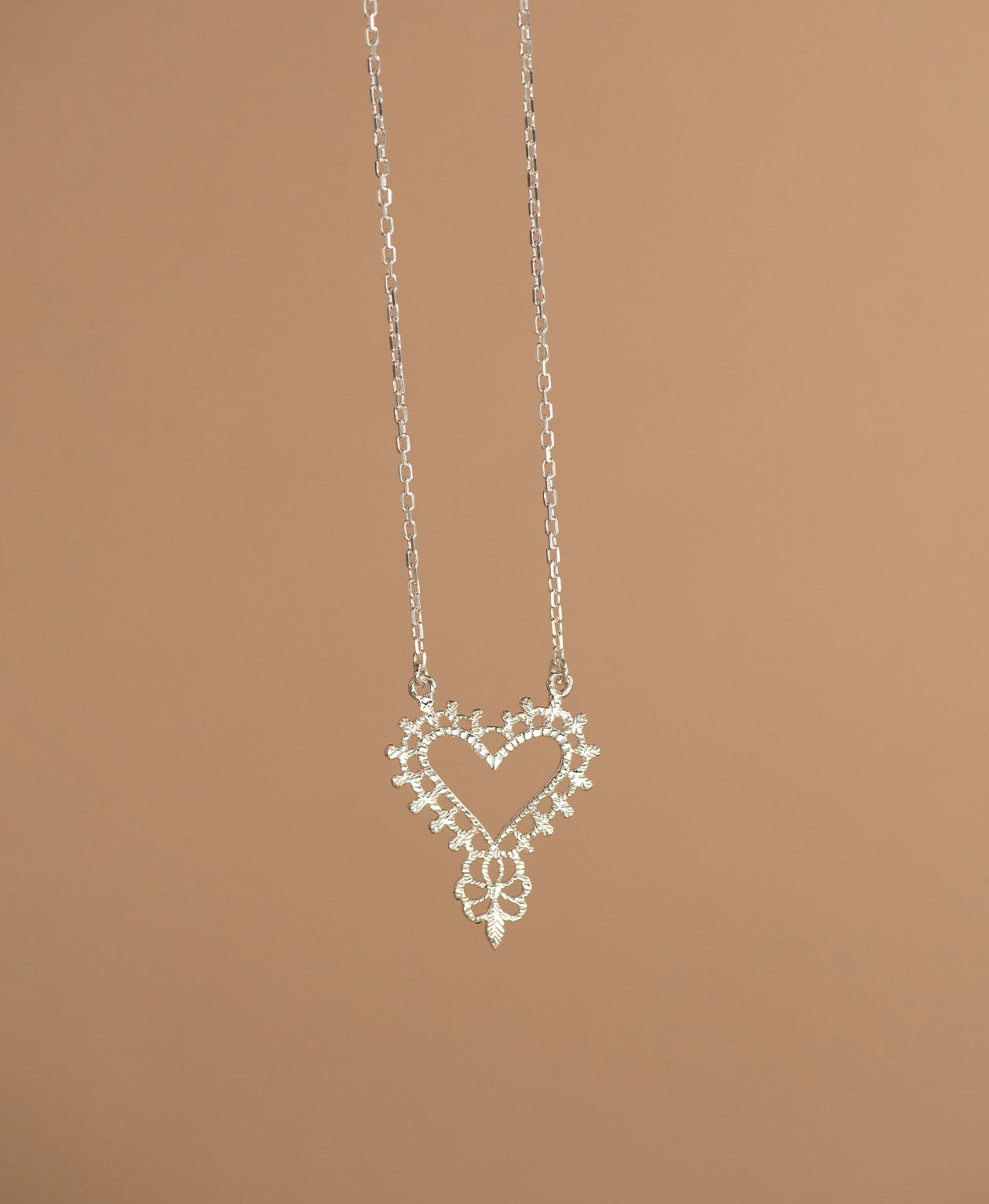 Heart Necklace - 925 Sterling Silver