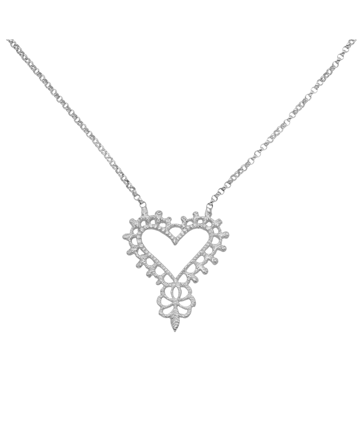 Heart Necklace - 925 Sterling Silver