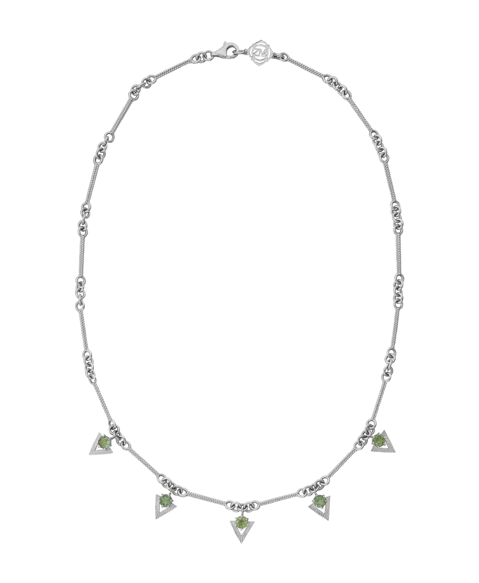 Hyacinth Necklace - 925 Sterling Silver, Apatite