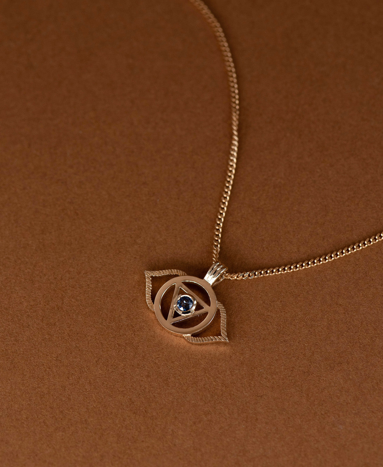 Intuition Chakra Necklace - 9k Yellow Gold