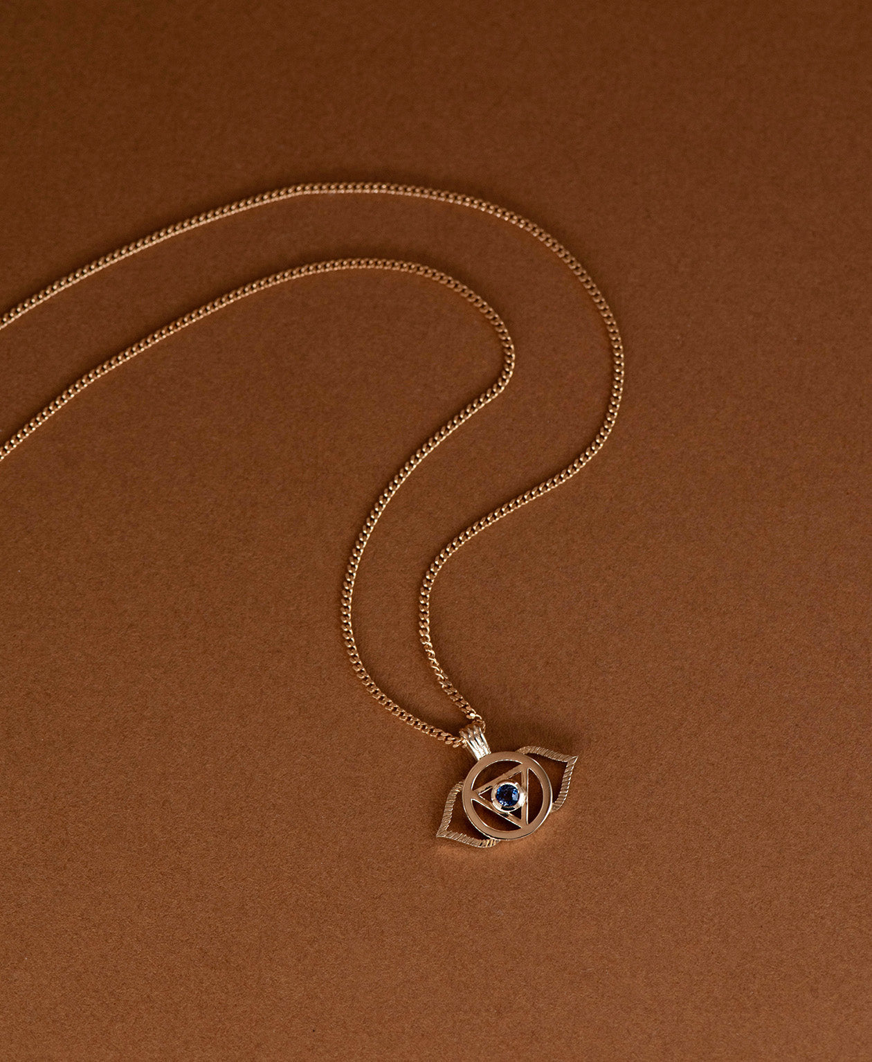 Intuition Chakra Necklace - 9k Yellow Gold