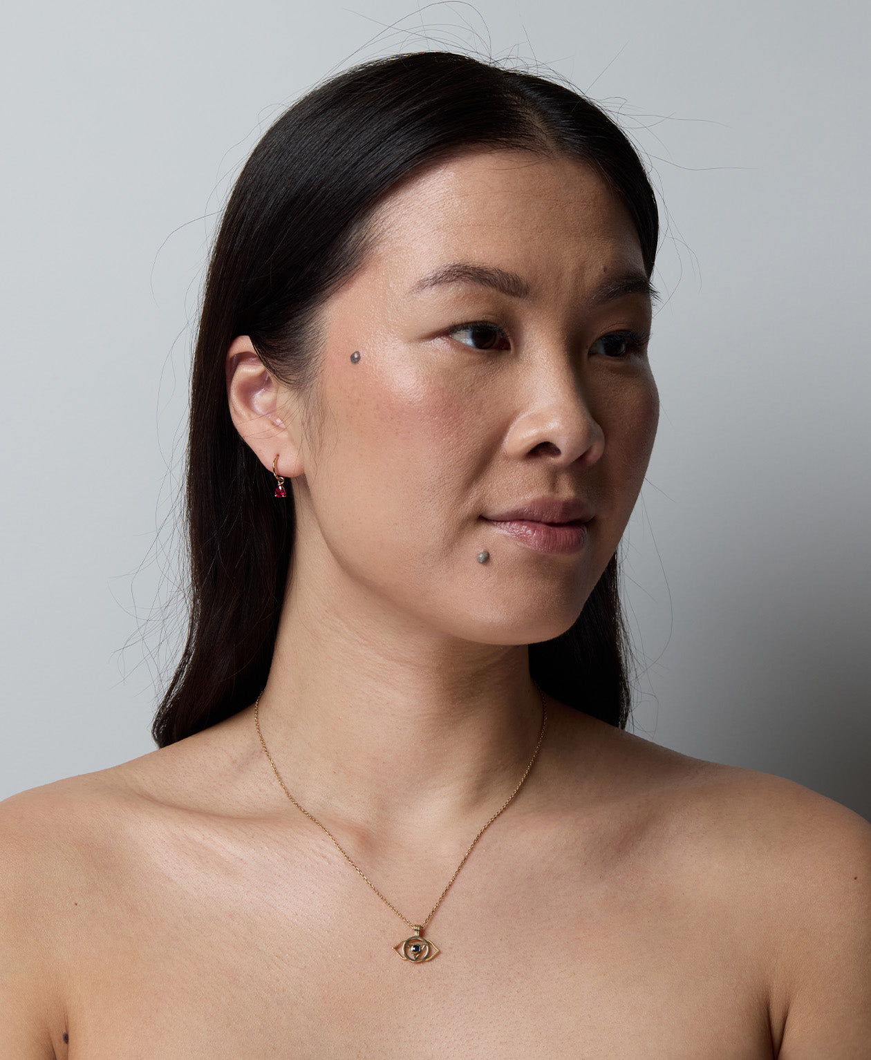 Intuition Chakra Necklace - 9k Yellow Gold