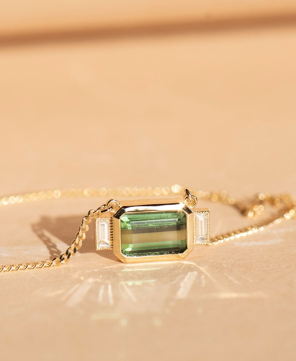 One of a Kind 364 - 18k Yellow Gold, Green Tourmaline