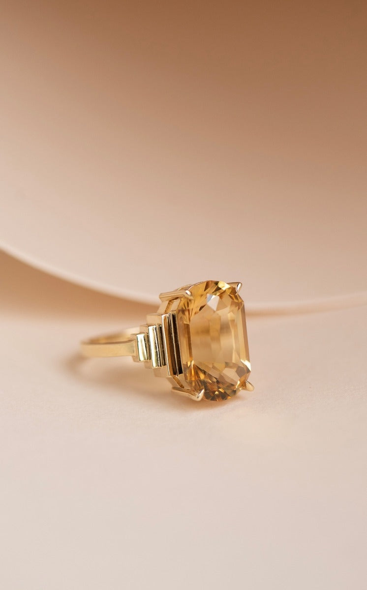 One of a Kind 424 - 18k Yellow Gold, Citrine