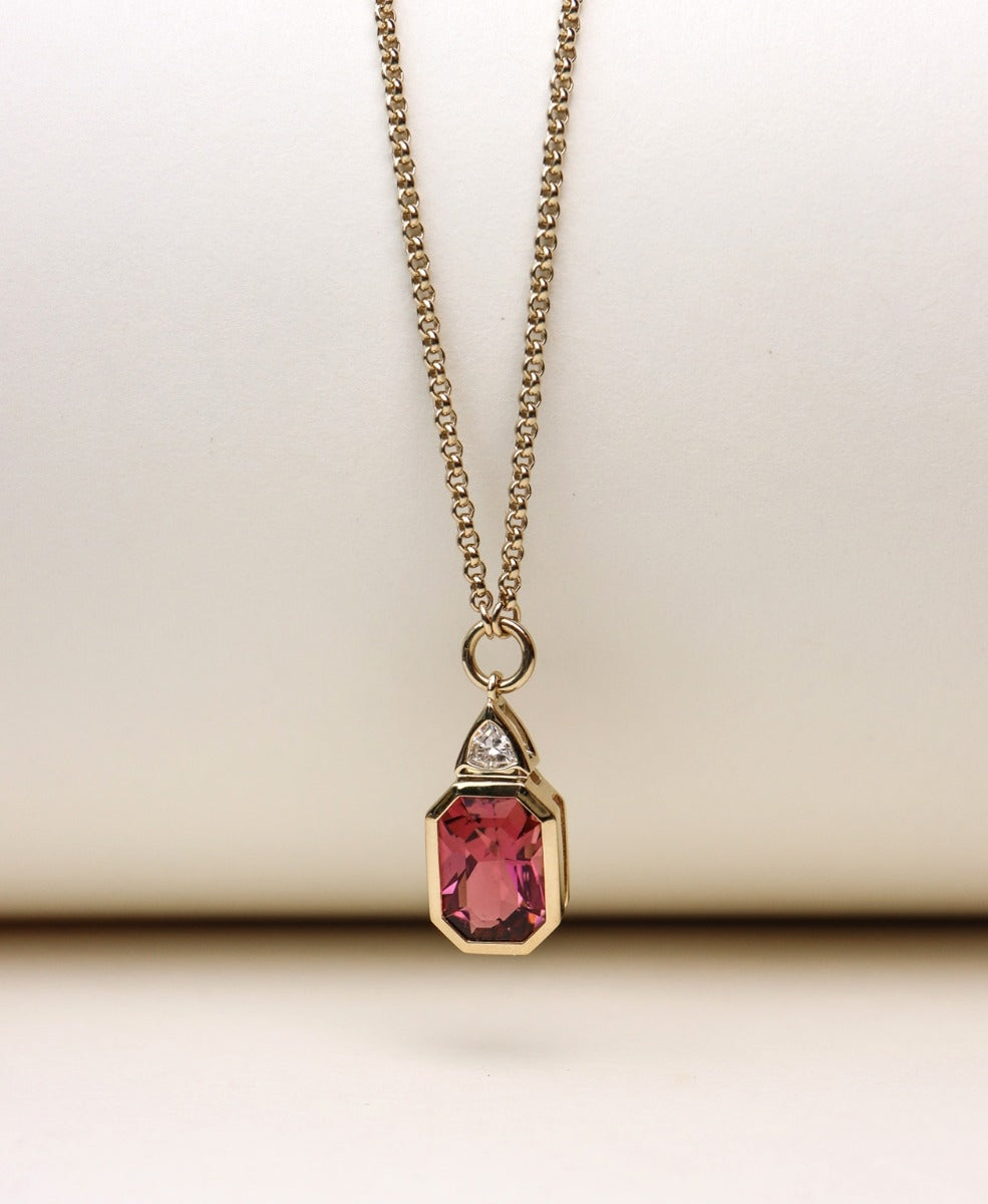 One of a Kind 473 - 9k Yellow Gold, Rubelite Tourmaline