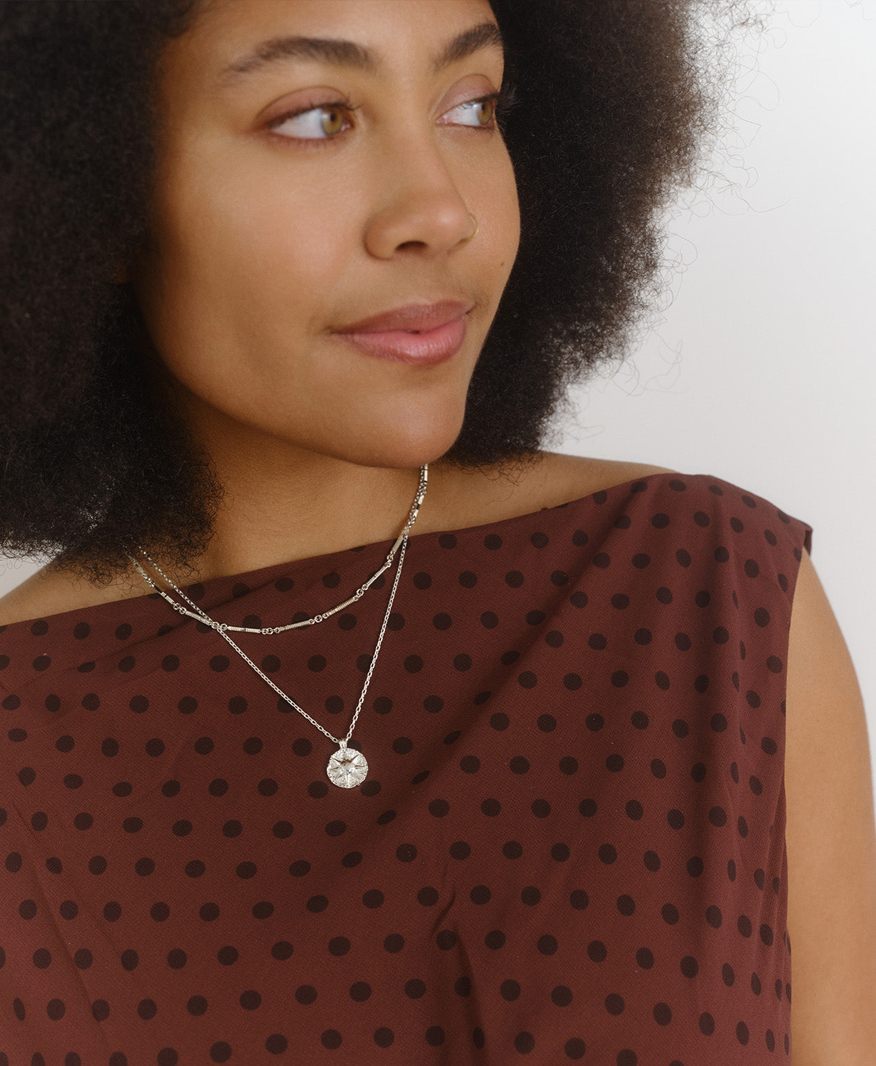 Ameena Chain (40cm) & Let the Sun Shine In Necklace Gift Set - 925 Sterling Silver