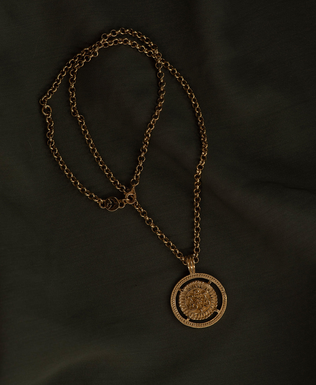 Libra Necklace - 22k Gold Vermeil