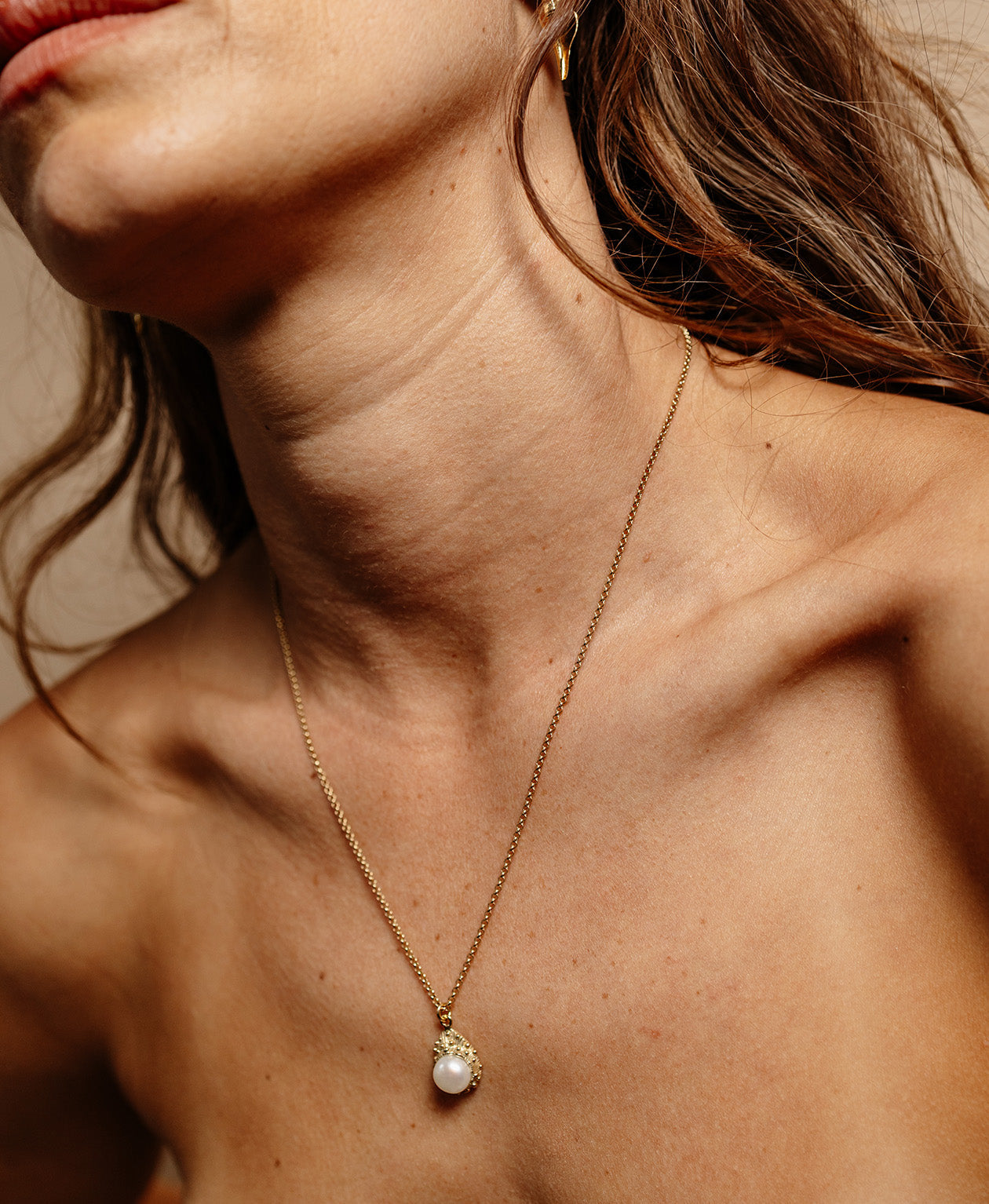 Lulu Necklace - 22k Gold Vermeil, Pearl