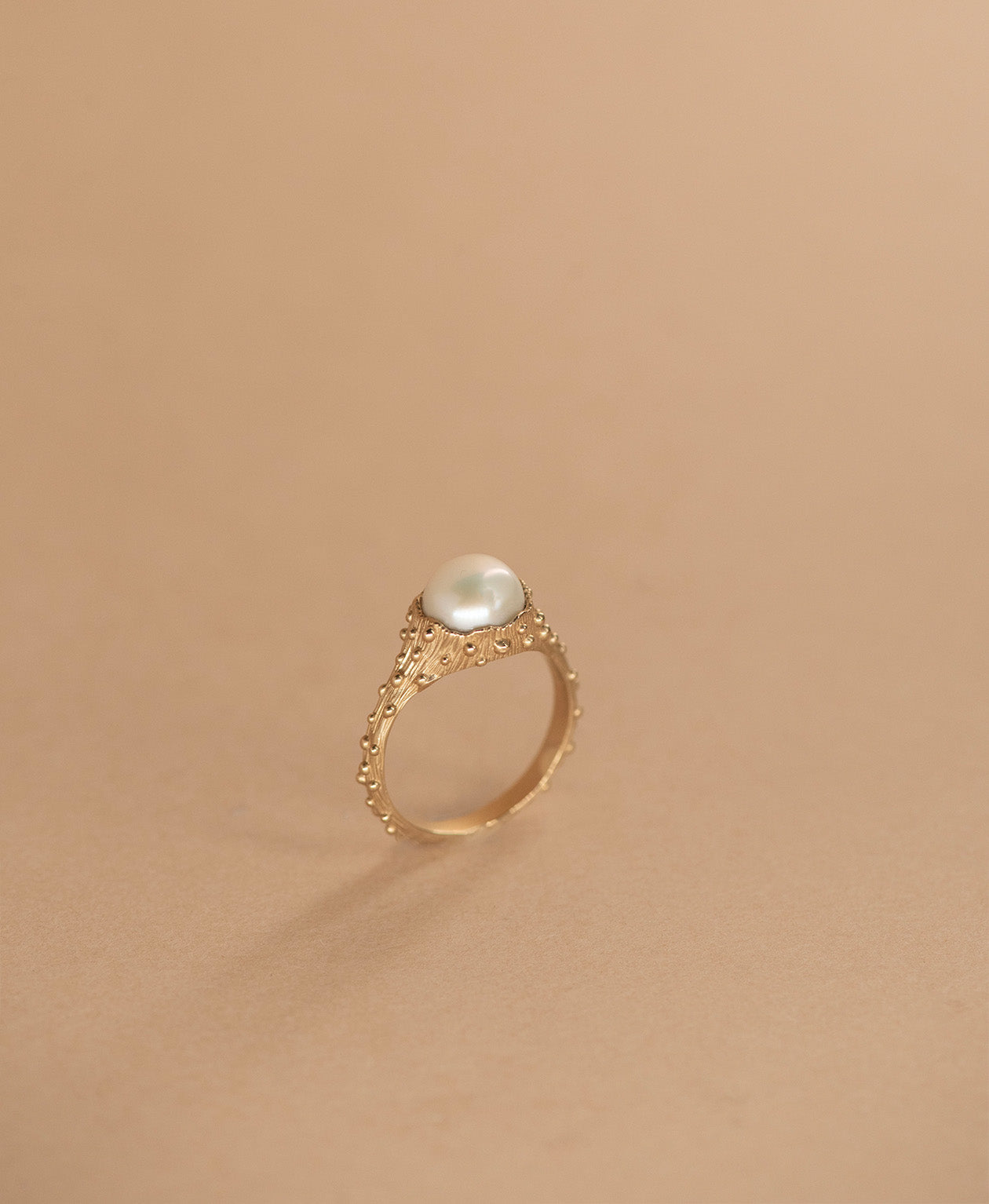 Lulu Ring - 22k Gold Vermeil, Pearl
