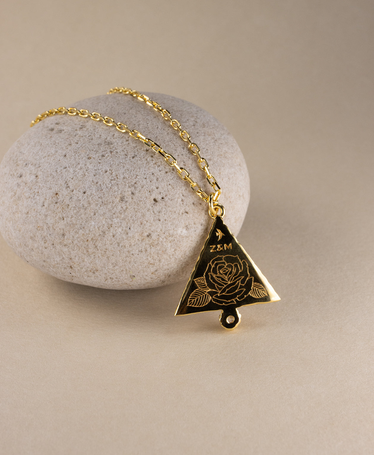 Z&M X Kirsty Gallagher The Goddess Path Necklace - 22k Gold Vermeil, Mary Magdalene Engraving
