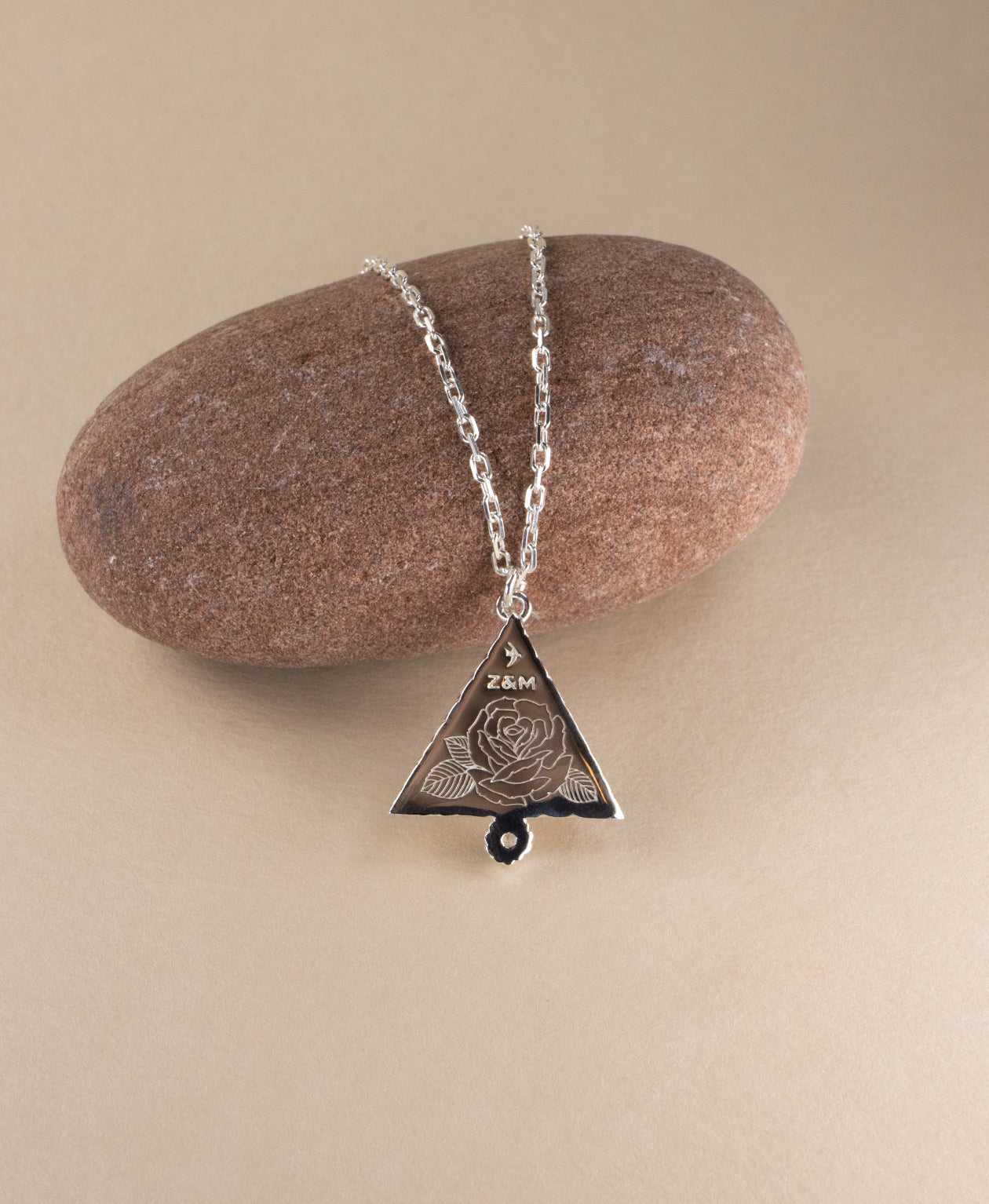 Z&M X Kirsty Gallagher The Goddess Path Necklace - 925 Sterling Silver, Mary Magdalene Engraving