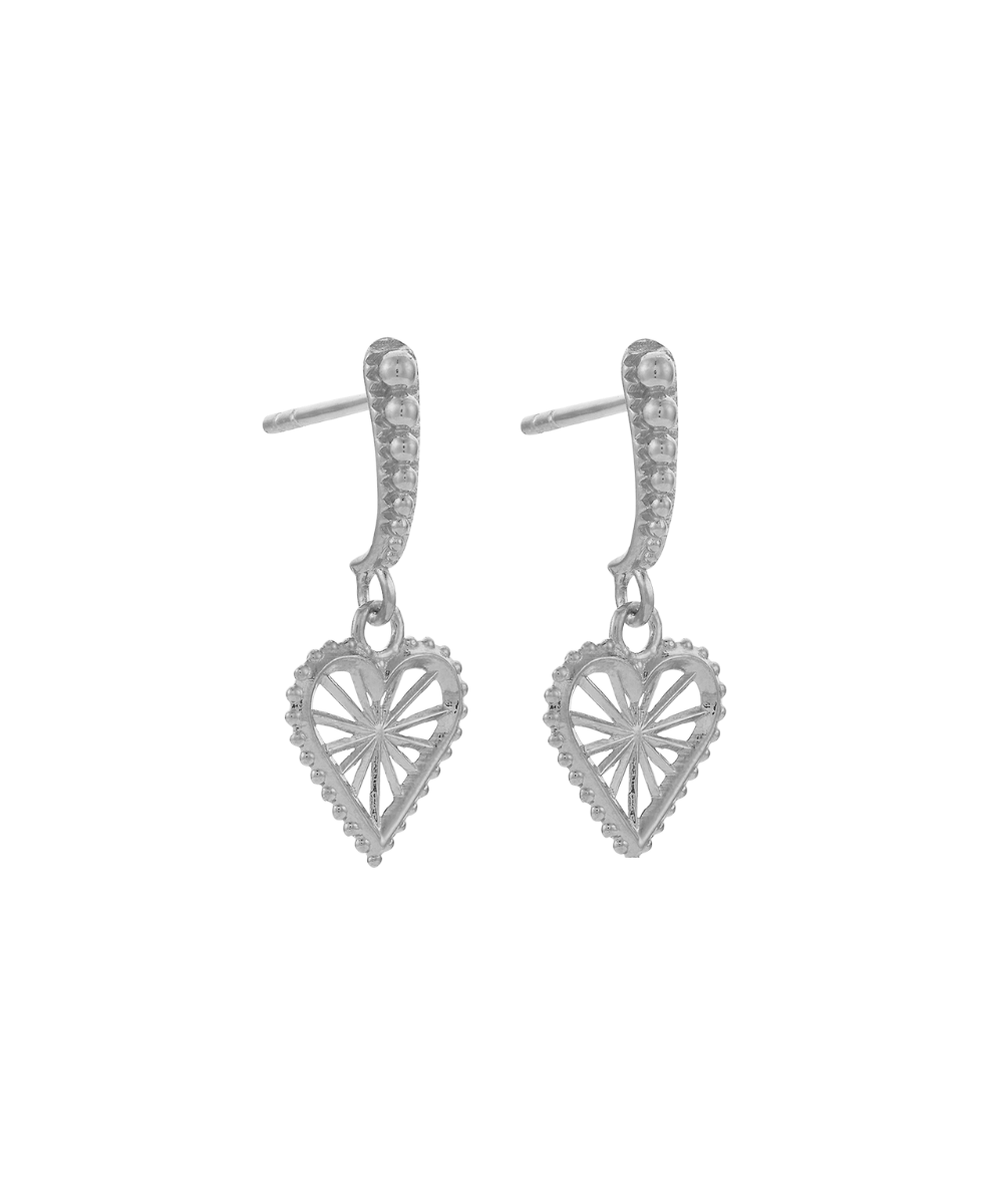 Mini Sweet Heart Earrings - 925 Sterling Silver