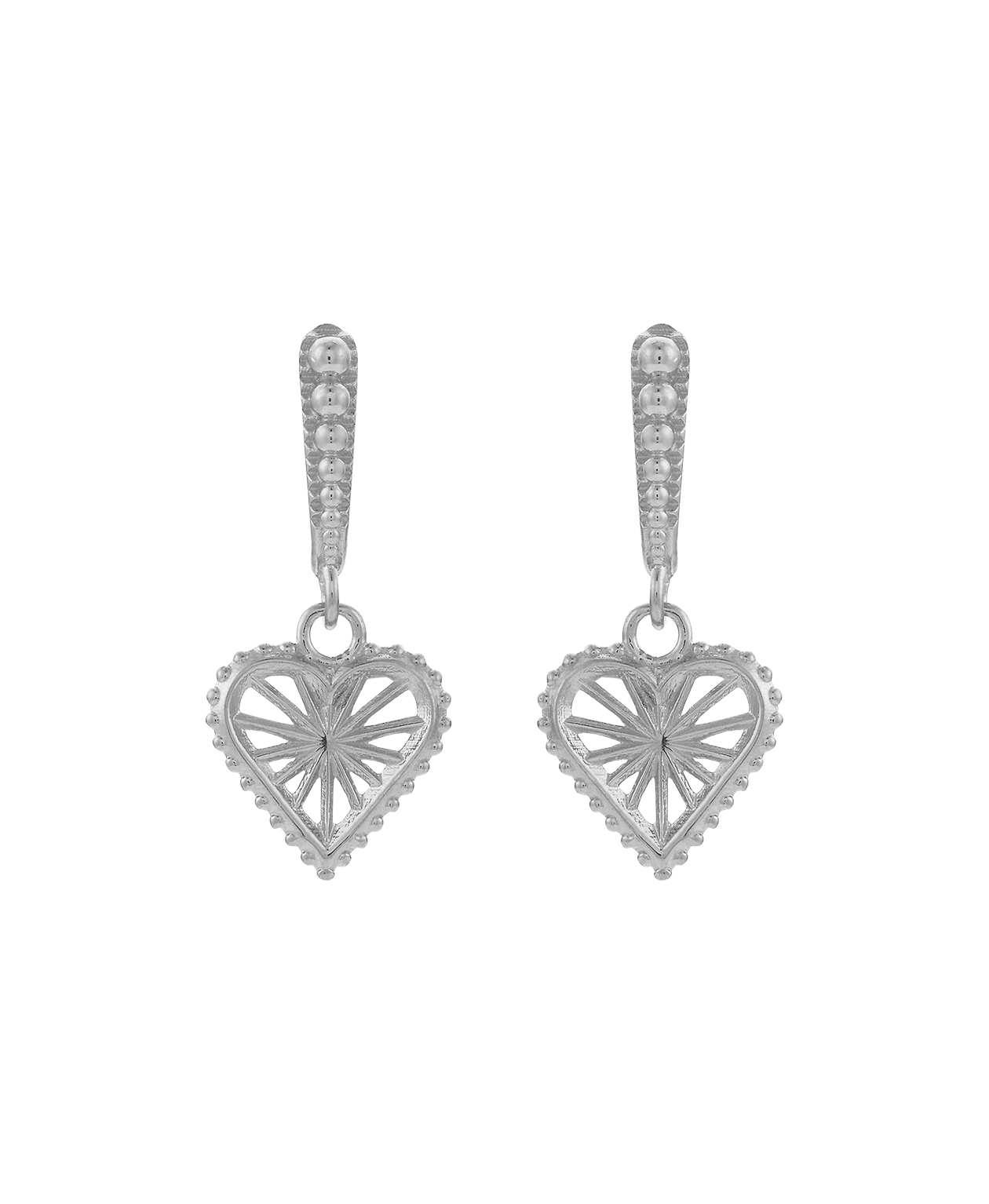 Mini Sweet Heart Earrings - 925 Sterling Silver