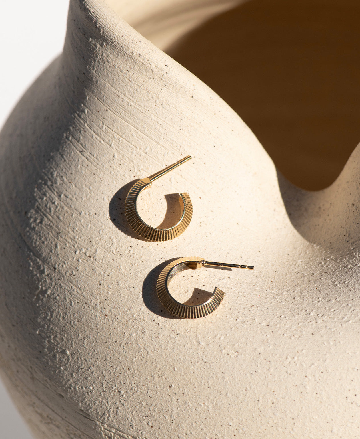 Mini Tasa Hoop Earrings - 22k Gold Vermeil