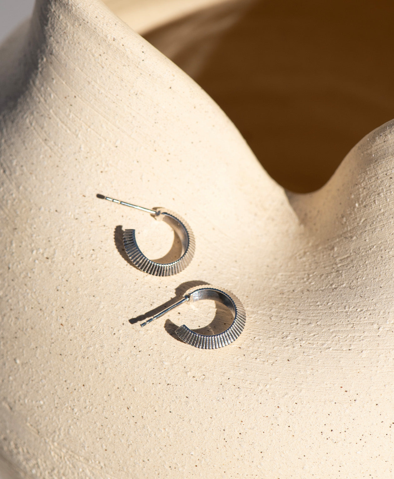 Mini Tasa Hoop Earrings - 925 Sterling Silver