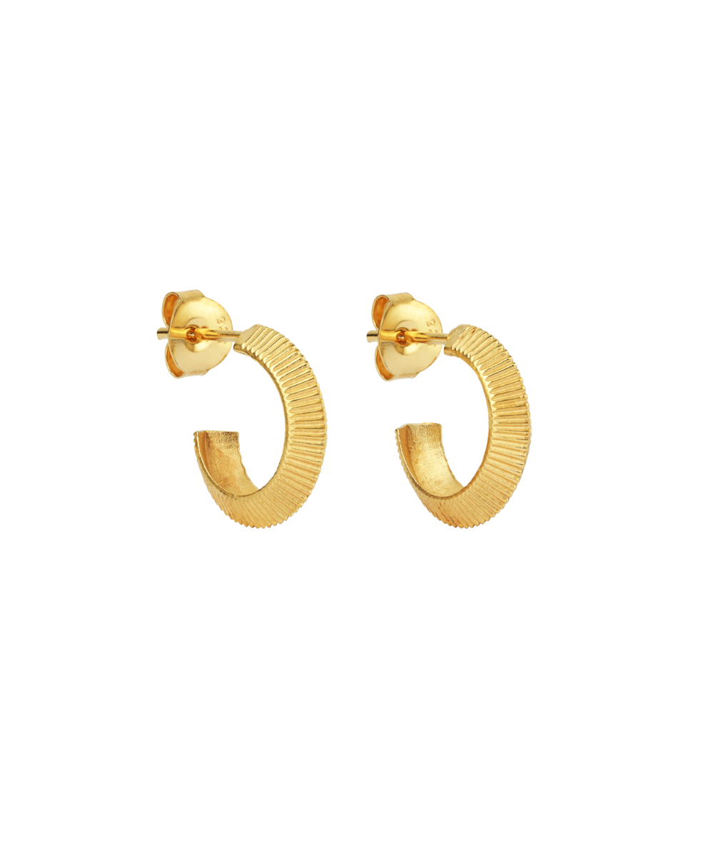 Mini Tasa Hoop Earrings - 22k Gold Vermeil